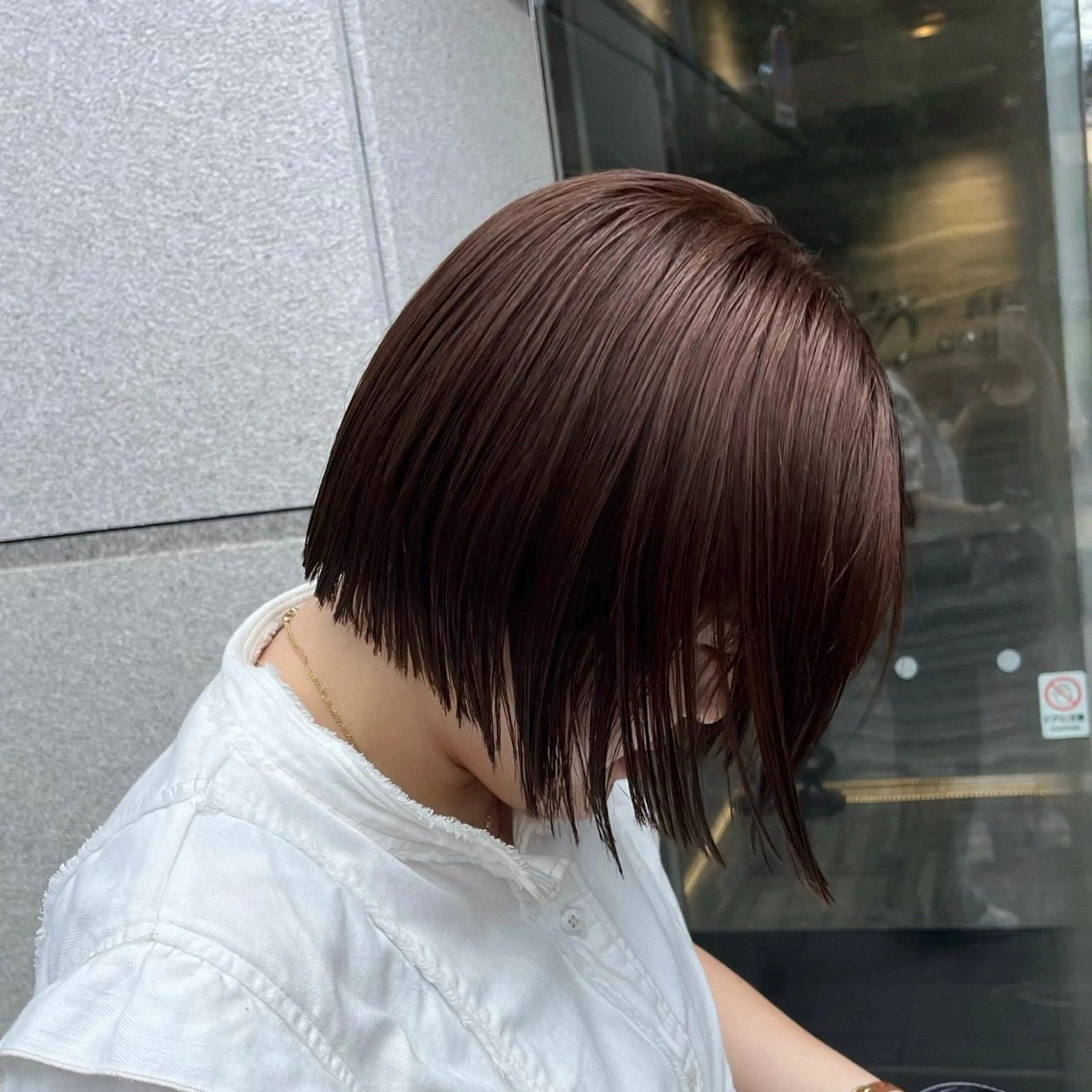 ショート カラー yuuka/ボブ/ダ ブルカラー/髪質改善のヘアスタイル