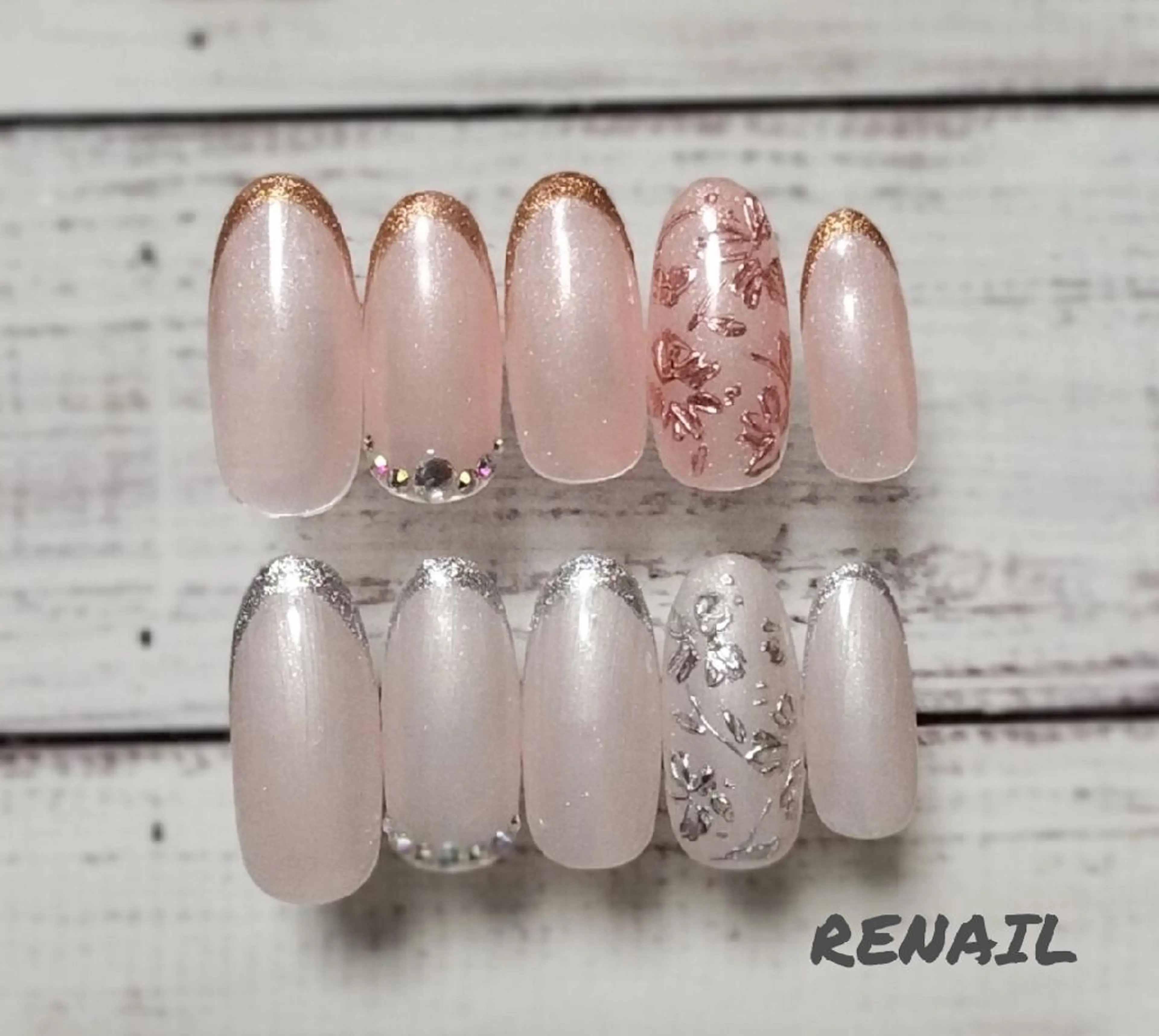 ネイル ミラーネイル RENAIL  玲奈のネイルデザイン
