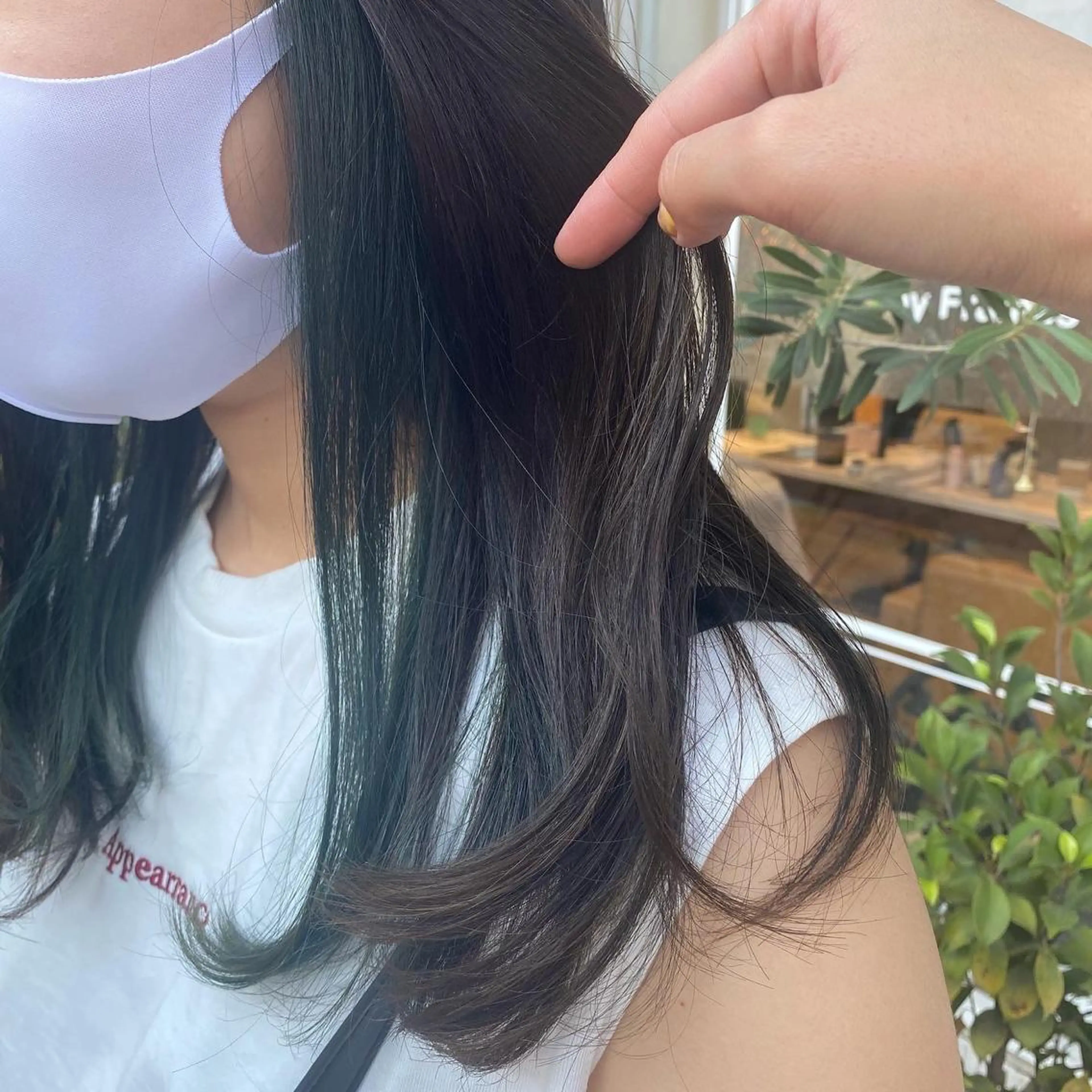 セミロング カラー ブリーチ サロウィン浦和所属・愛されヘア/ 暖色カラー/まいこのヘアスタイル