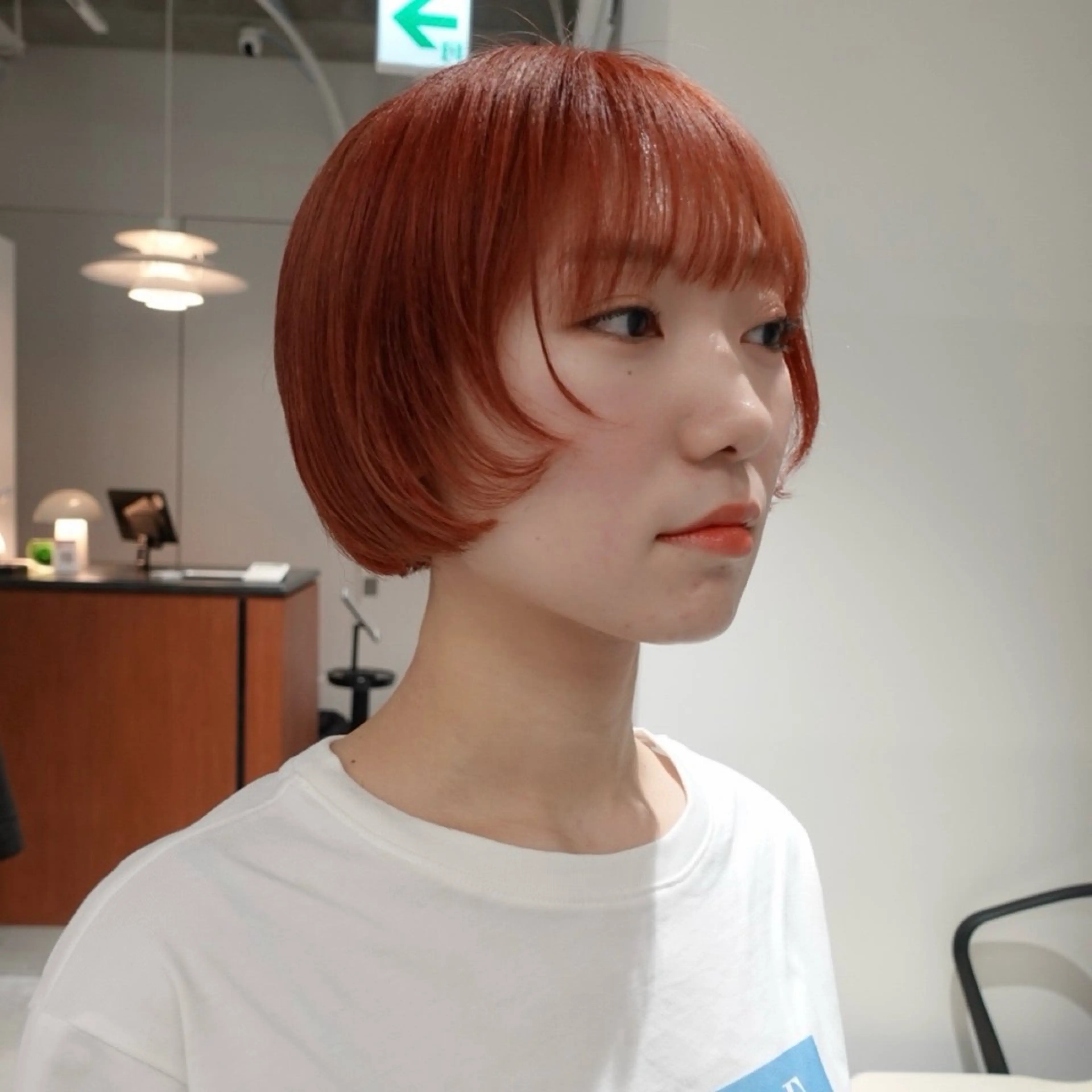 ショート カラー ヘアアレンジ オレンジ カット ヘアカラー 🌐サトウ リョウ🌐のヘアスタイル