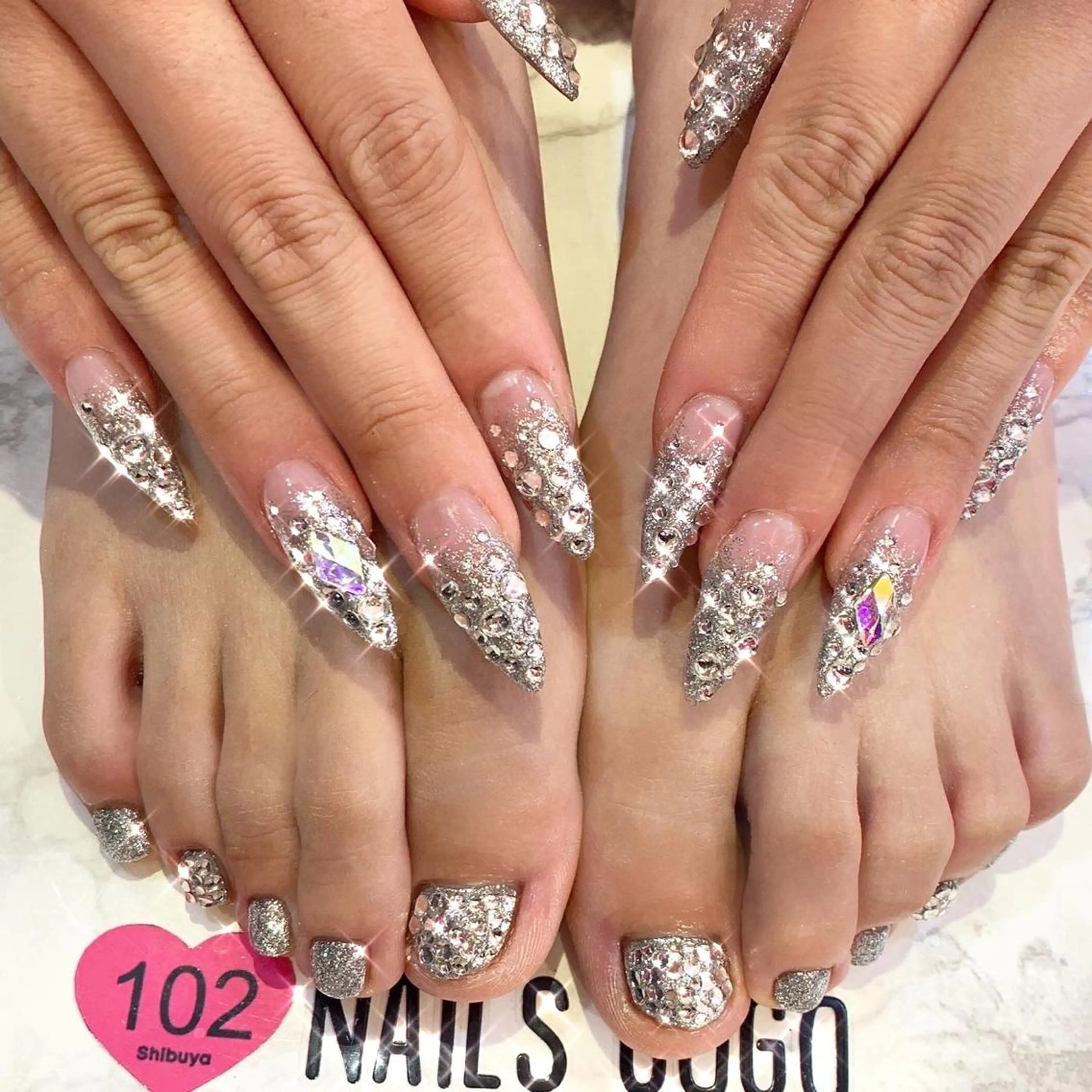 ロング カラー メンズ キッズ ネイル フットネイル スカルプネイル NAILSGOGO shibuyaのネイルデザイン