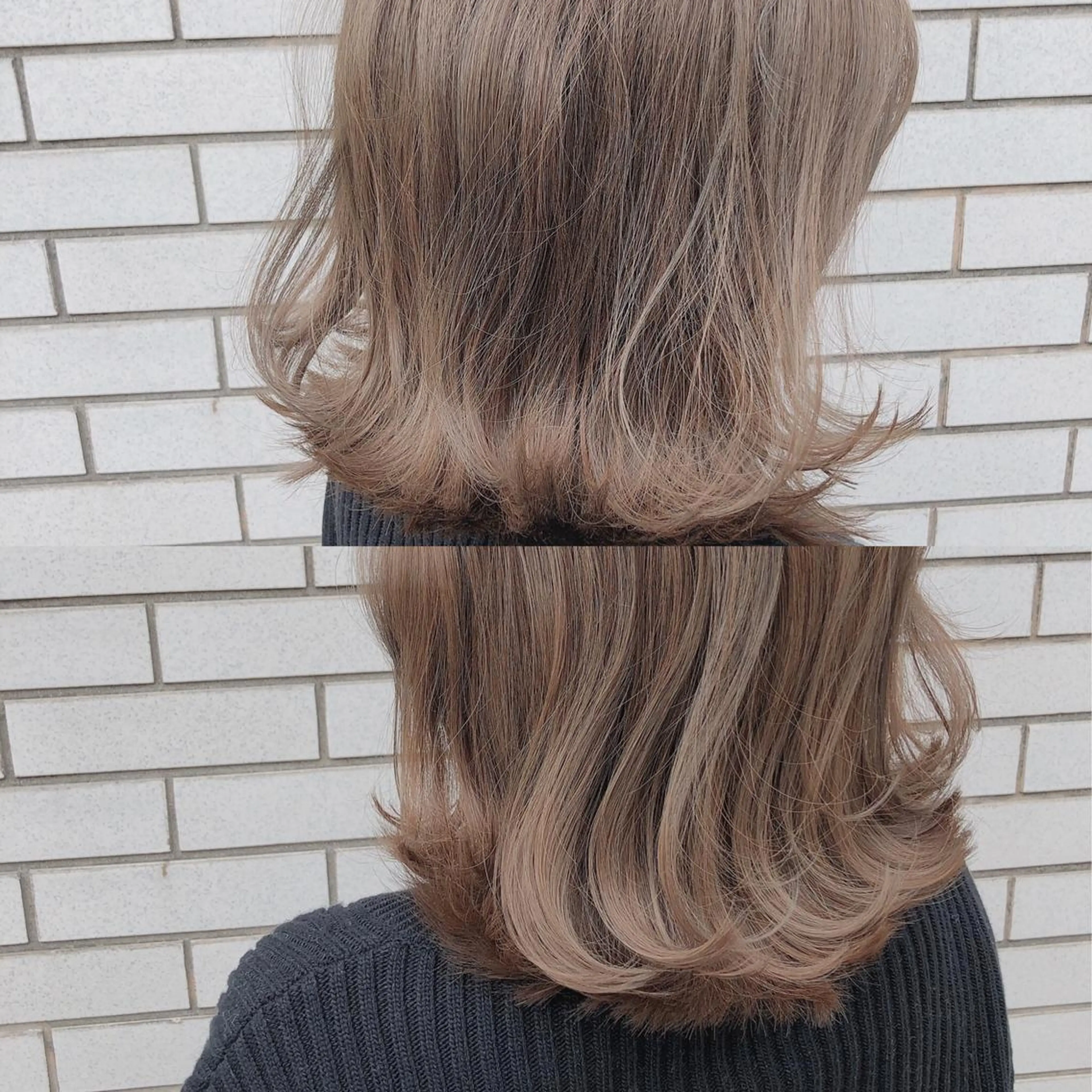 ミディアム カット ヘアカラー トリートメント ショートが得意✂️ 藤城建太のヘアスタイル