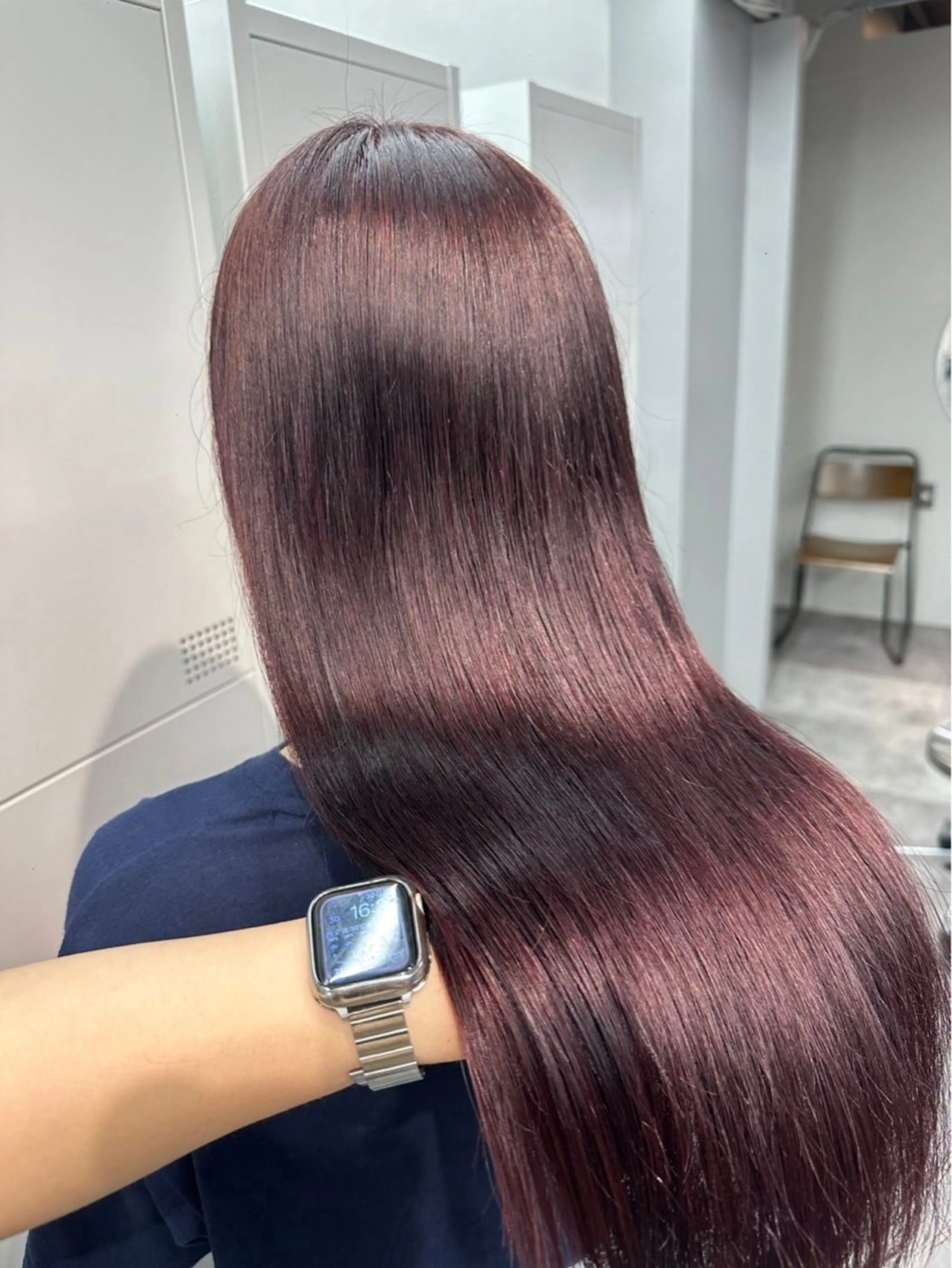 セミロング rioカット無料縮毛 矯正♡韓国レイヤーのヘアスタイル