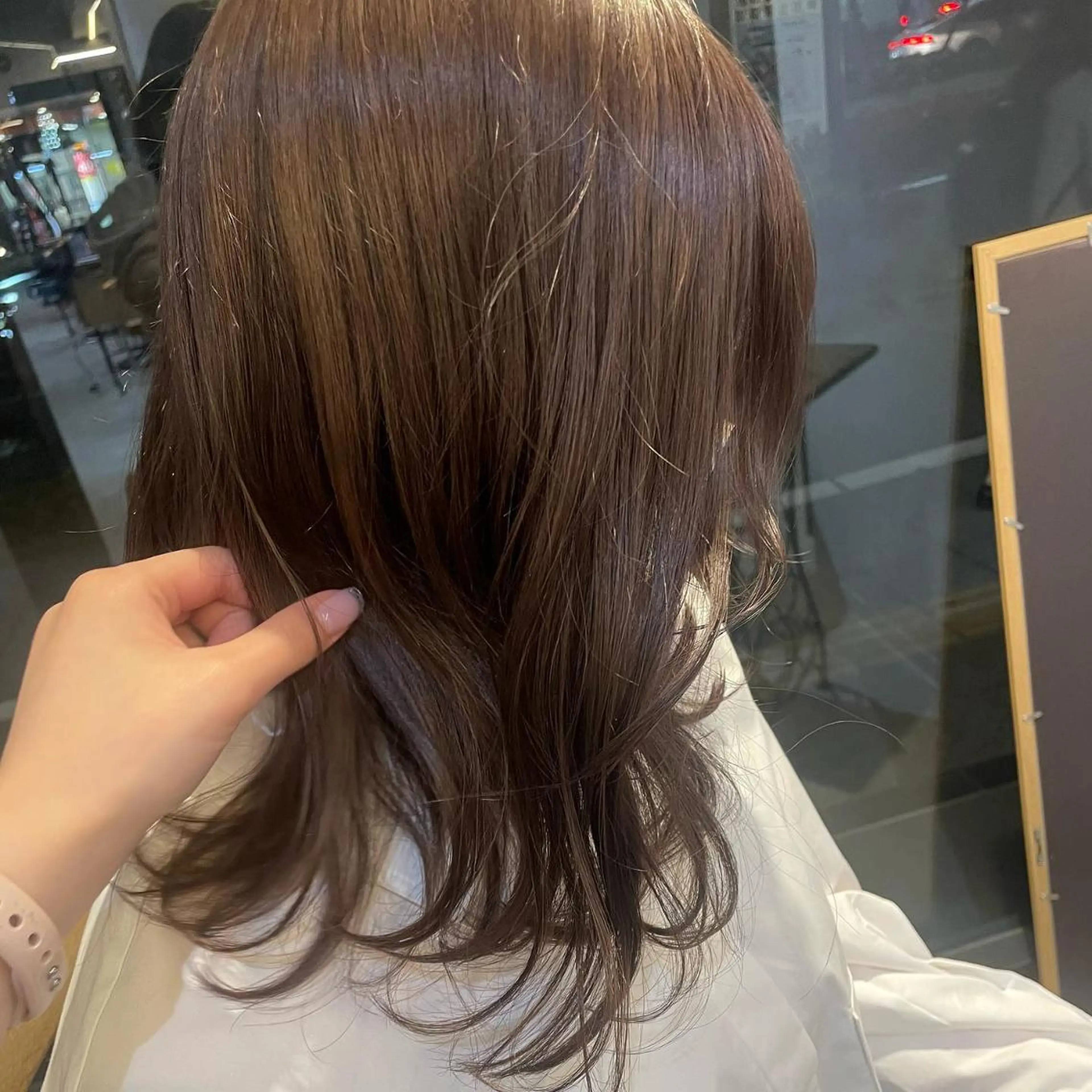 カラー ヘアアレンジ ブリーチ 透明感カラー ブリーチなしカラー 𝙢𝙞𝙮𝙪🎀 girly hairのヘアスタイル
