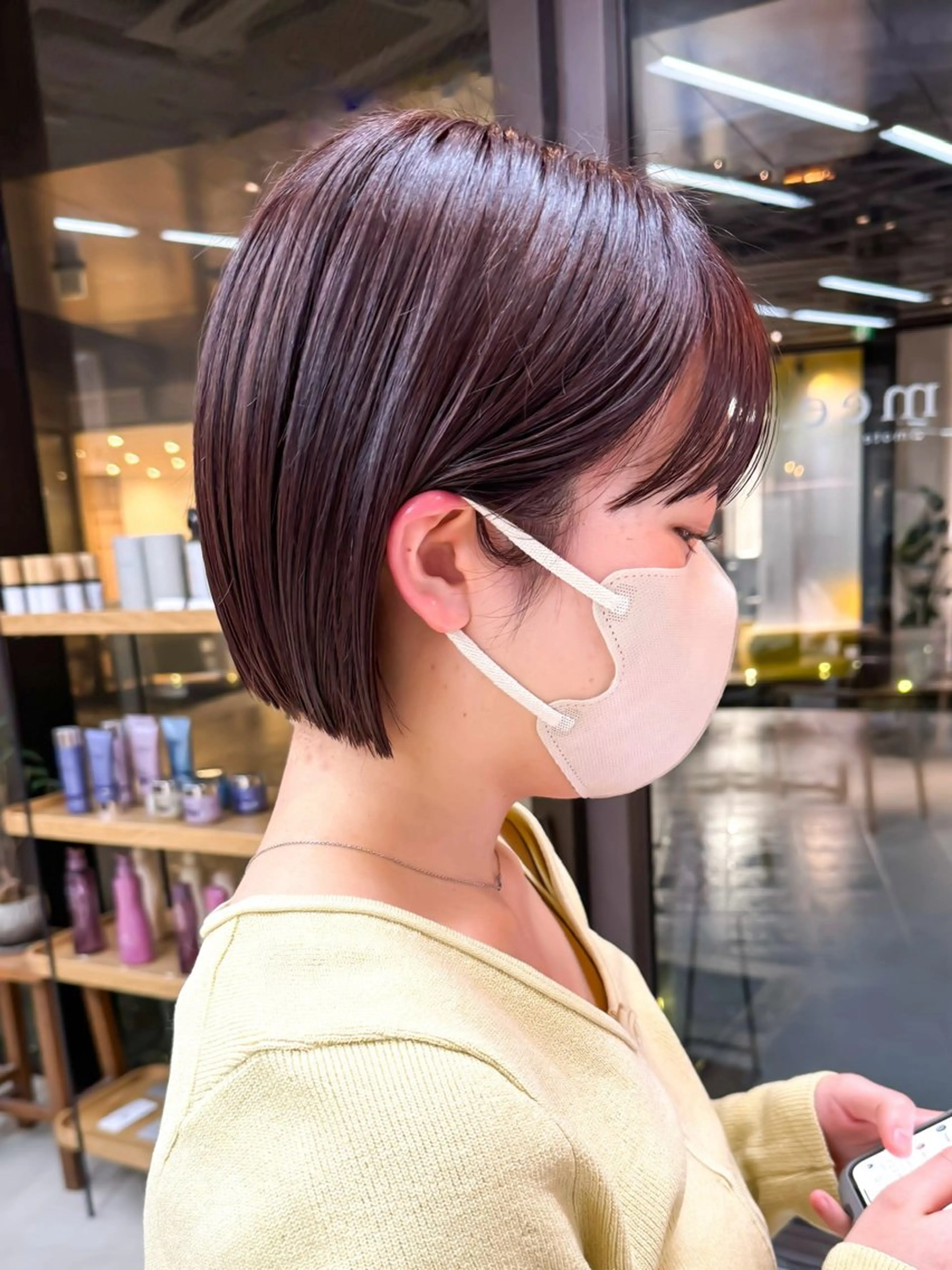 ショート カラー ラベンダーカラー パープルカラー ボブ カット ヘアカラー トリートメント ボブ/ショート/ shinのヘアスタイル