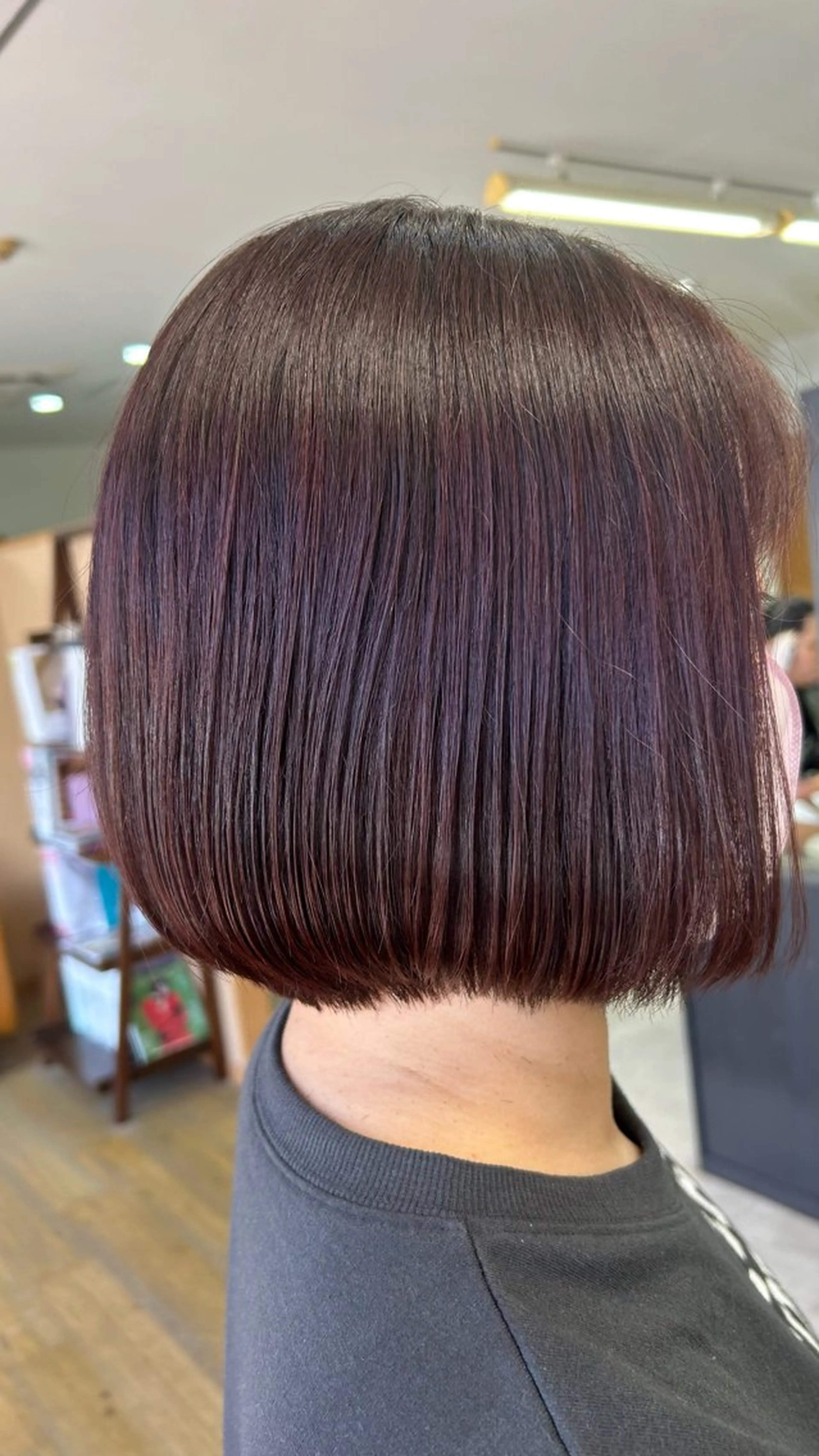ミディアム ピンクブラウン ボブ カット ヘアカラー 【9月9日】限定クー ポン/mao 🌟のヘアスタイル