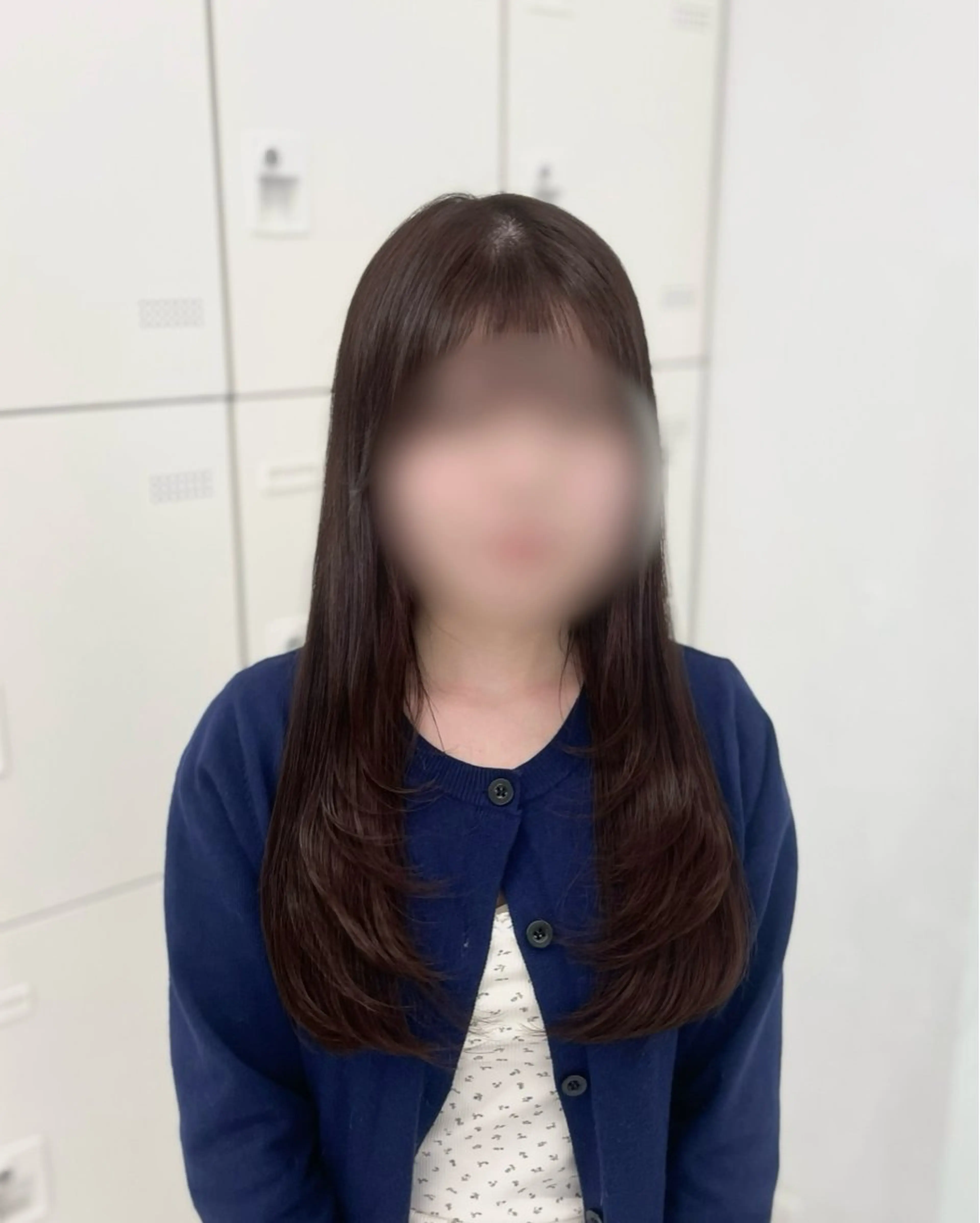 ロング カット トリートメント ヘッドスパ うる艶韓国ヘア 🤍りんのヘアスタイル