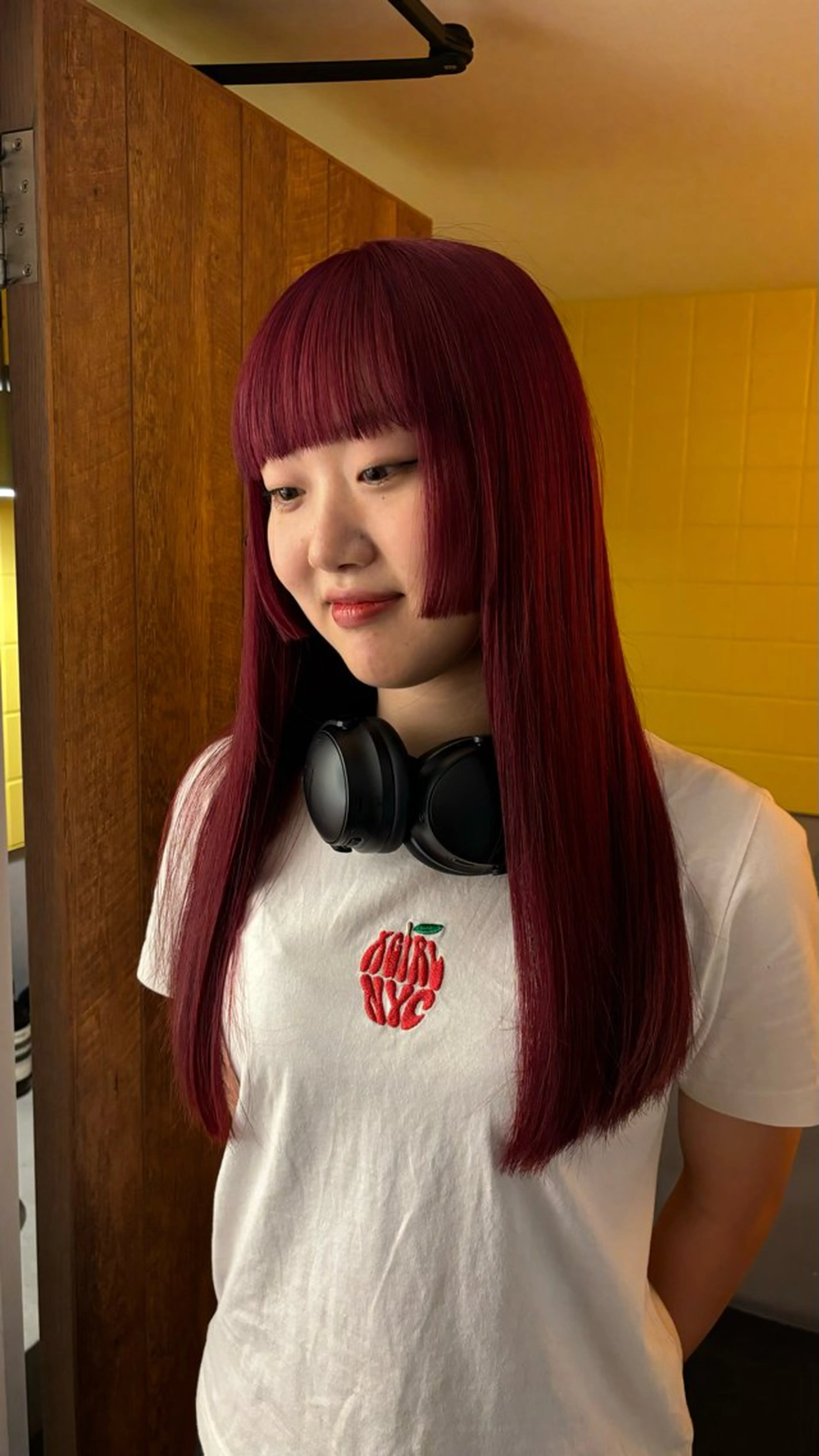 ロング カラー ヘアカラー トリートメント ヘッドスパ marino マリノのヘアスタイル
