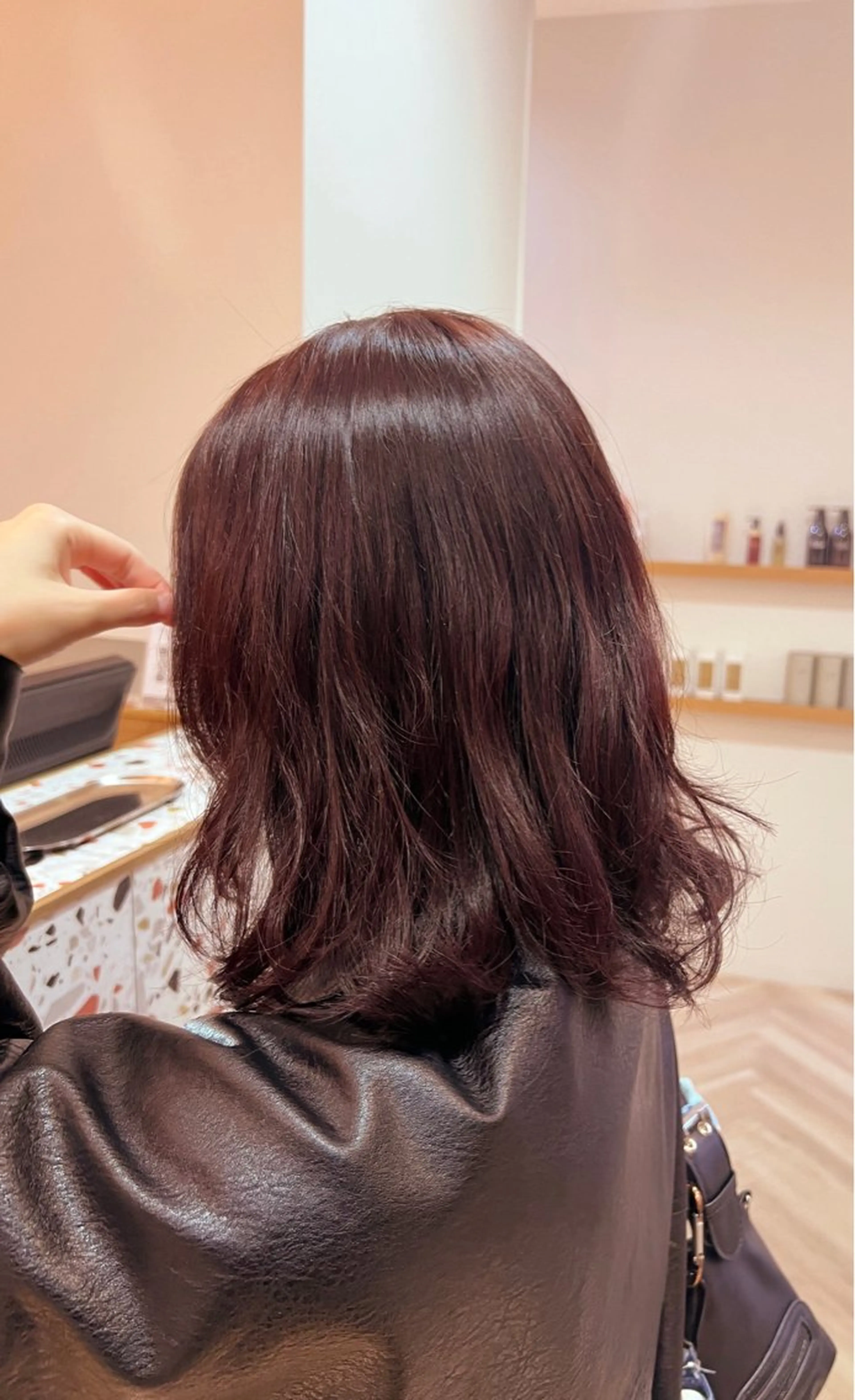 ミディアム 艶カラー/透明感 /ヒグチアオイのヘアスタイル