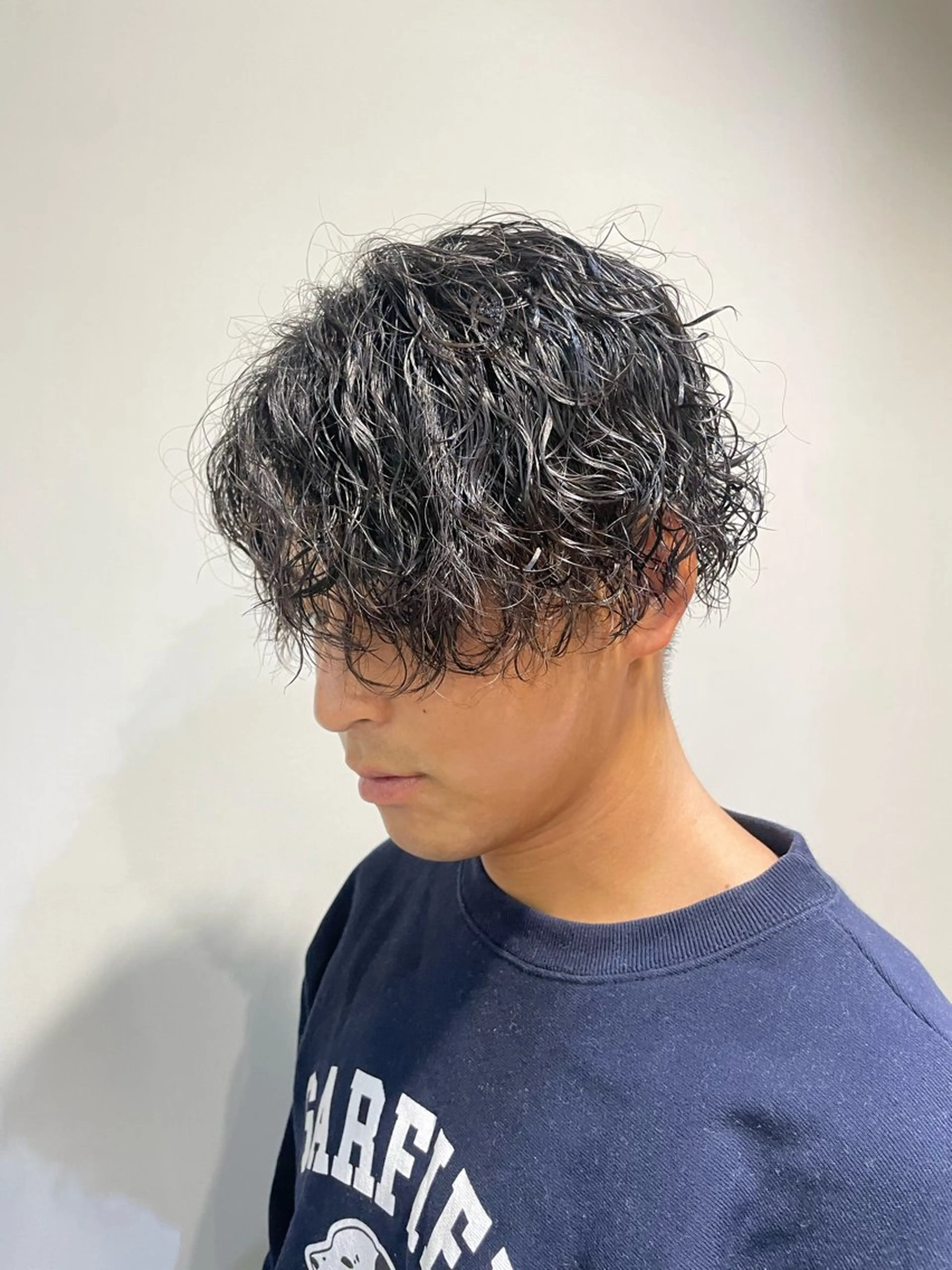 ミディアム パーマ メンズ カット パーマ トリートメント ヘッドスパ ヘアセット 🌿艶髪・透明感🌿 TATSUKIのヘアスタイル