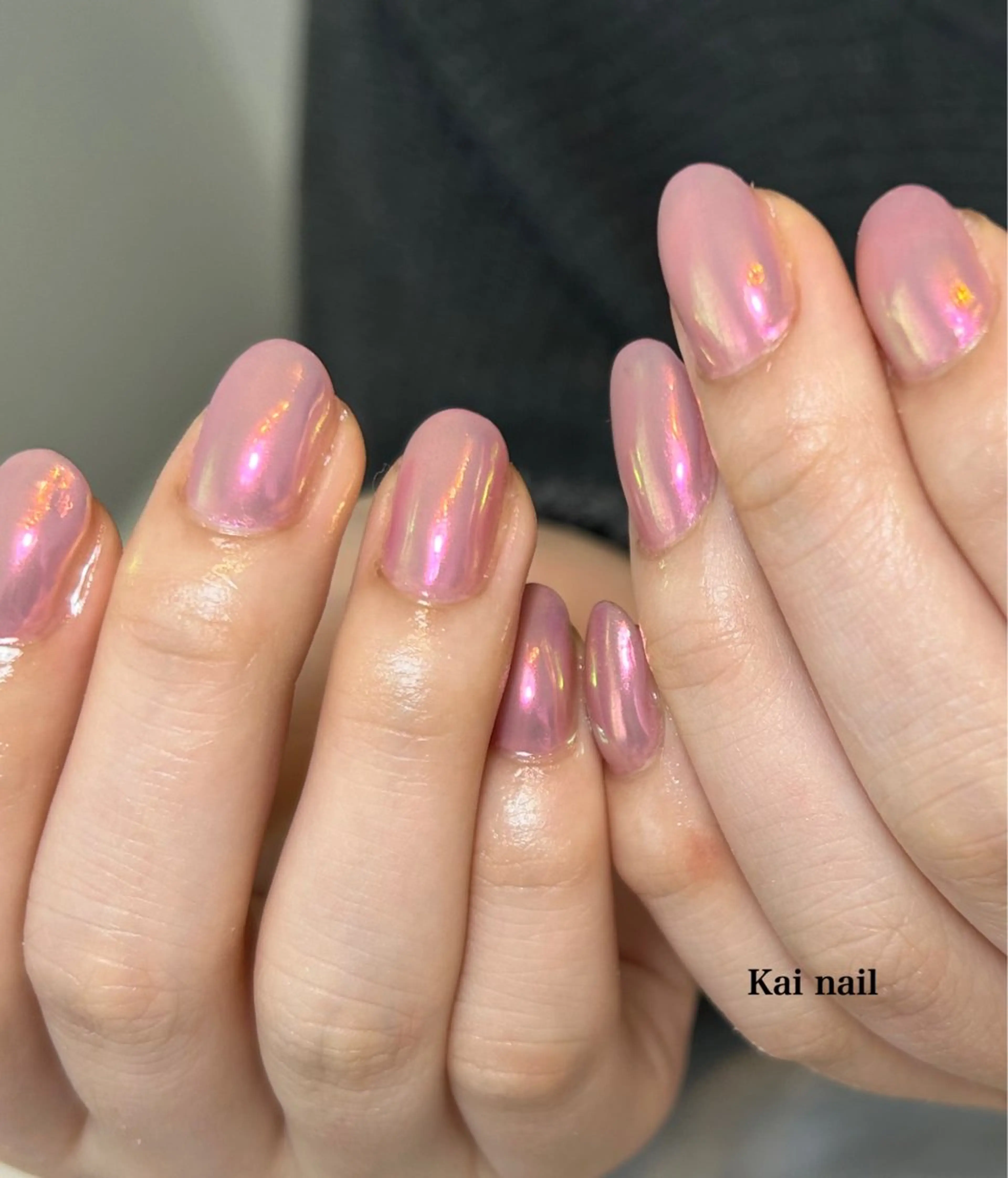ネイル オーロラネイル 韓国ネイル ミラーネイル ニュアンスネイル ワンカラーネイル ハンドネイル Kai  nail Mayukoのネイルデザイン