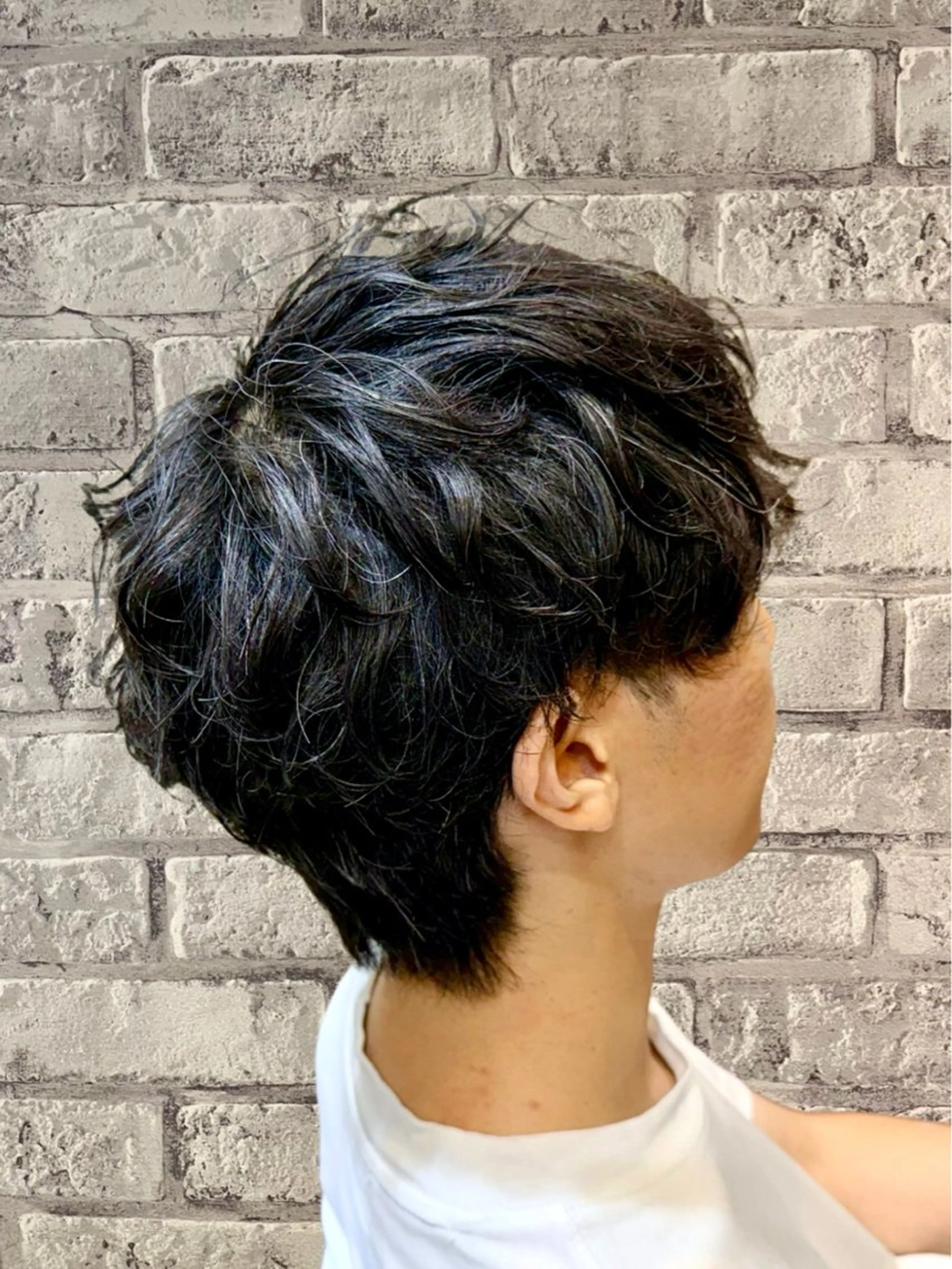 ショート パーマ メンズ ダウンパーマ メンズパーマ カット パーマ メンズ博士 / 宮澤蓮のヘアスタイル