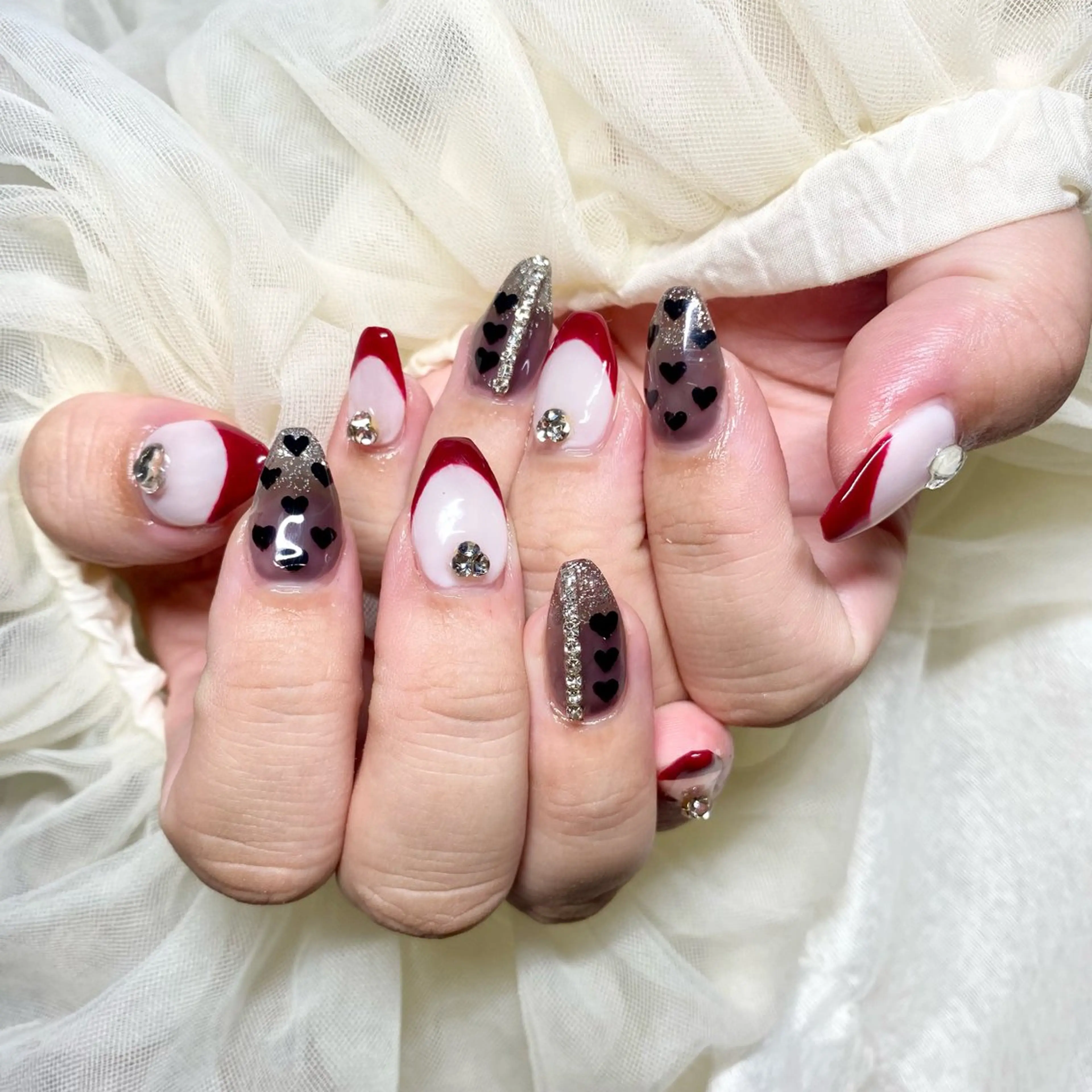 ネイル ロングネイル スカルプネイル スクエアネイル nail salon Ecrin所属・前島 稀歩のネイルデザイン