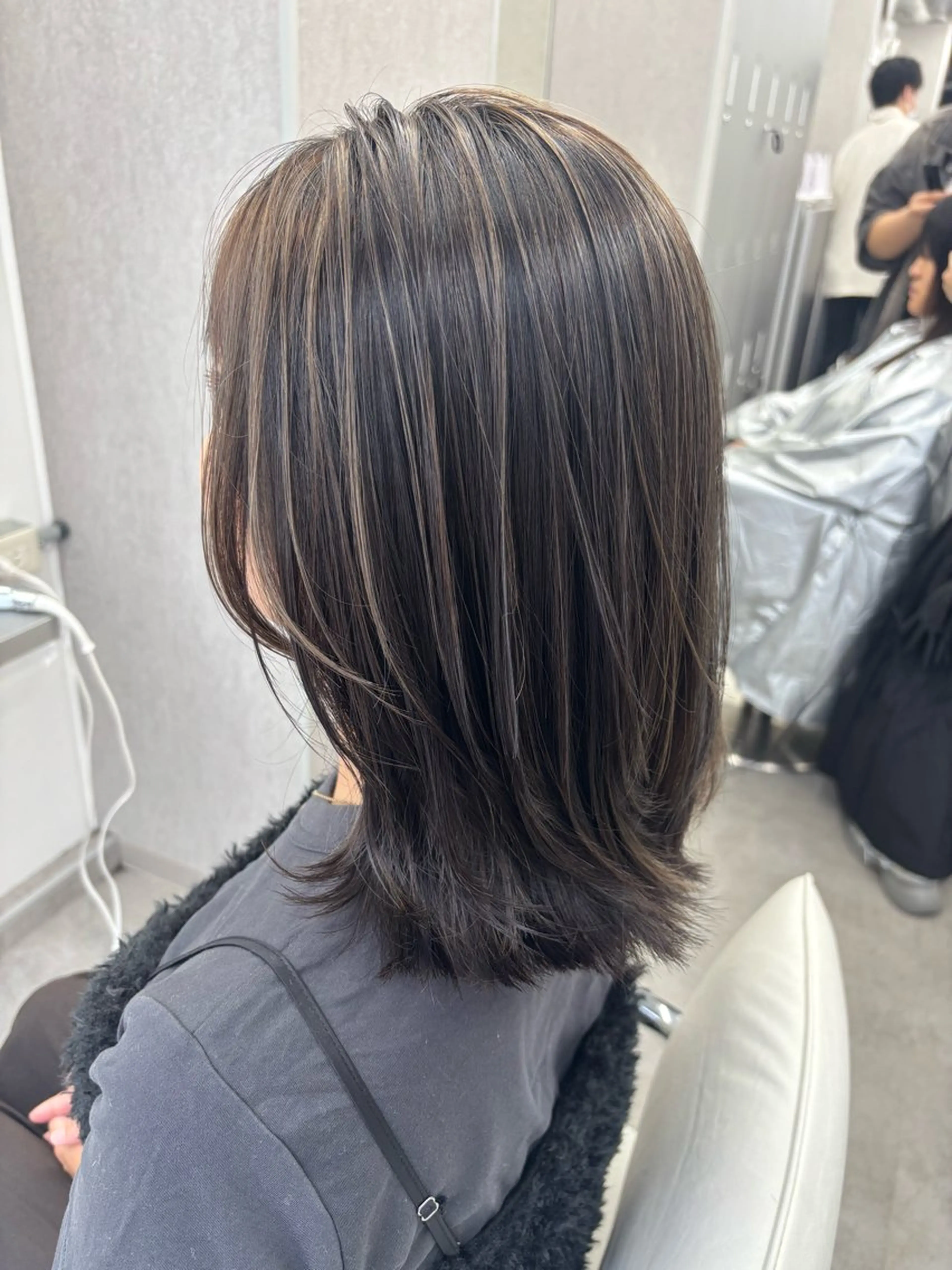 カット➕ハイライト➕カラーの写真