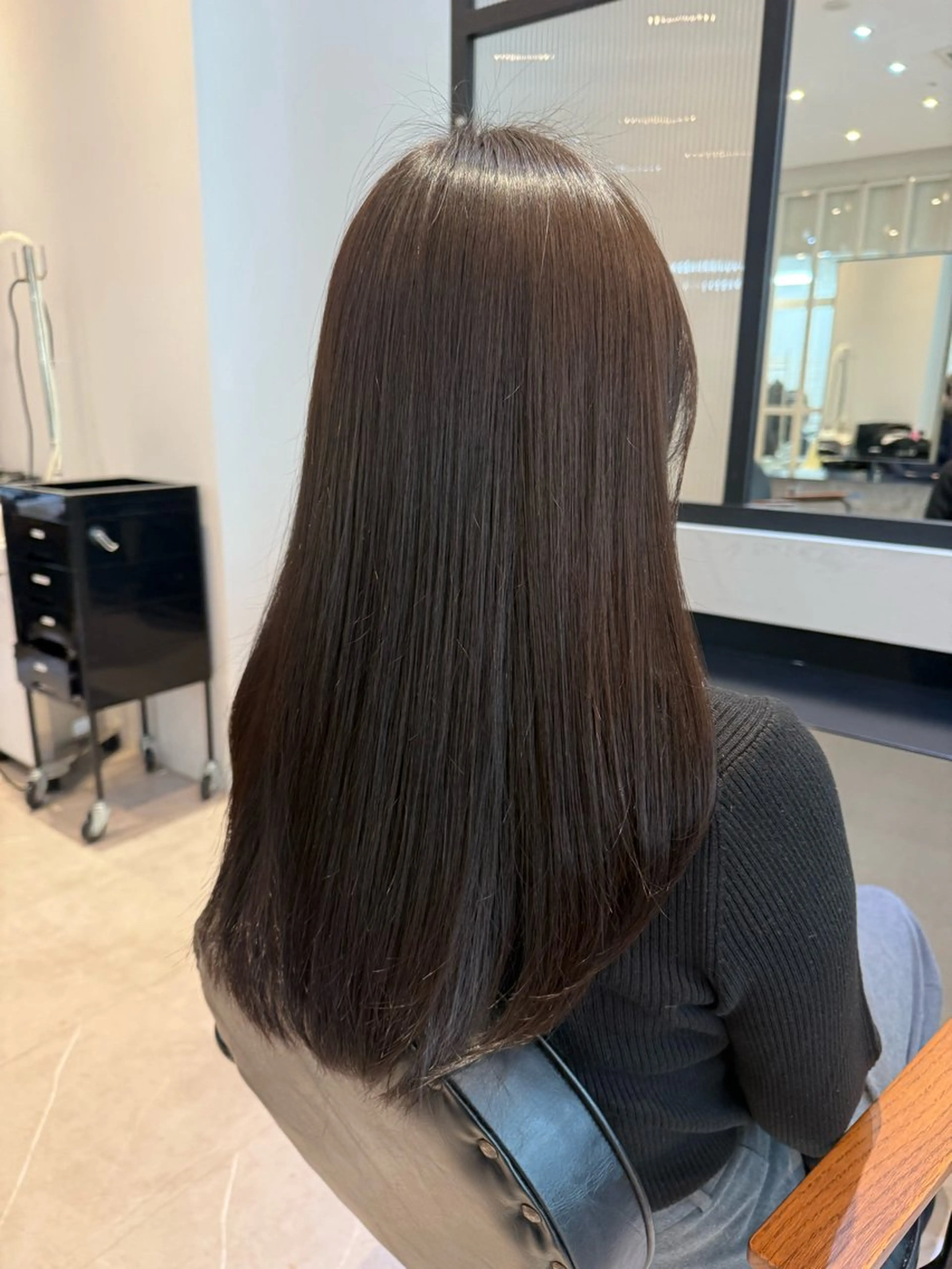 セミロング カット トリートメント 縮毛矯正/カット/ 韓国ヘア/蛯原🍤のヘアスタイル