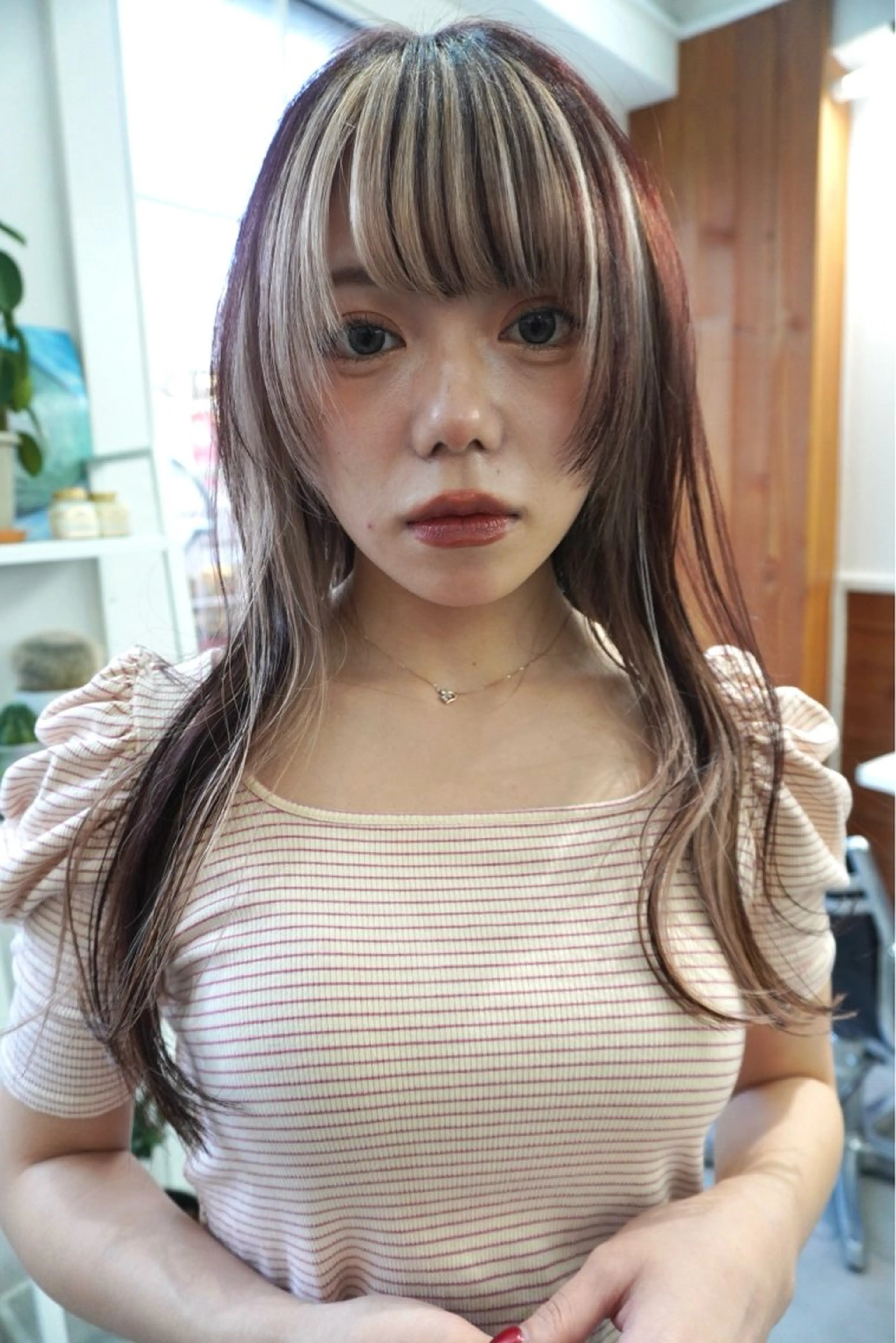 セミロング カラー ブリーチ デザインカラー カット ヘアカラー トリートメント レイヤー/似合わせ TAKUYAのヘアスタイル