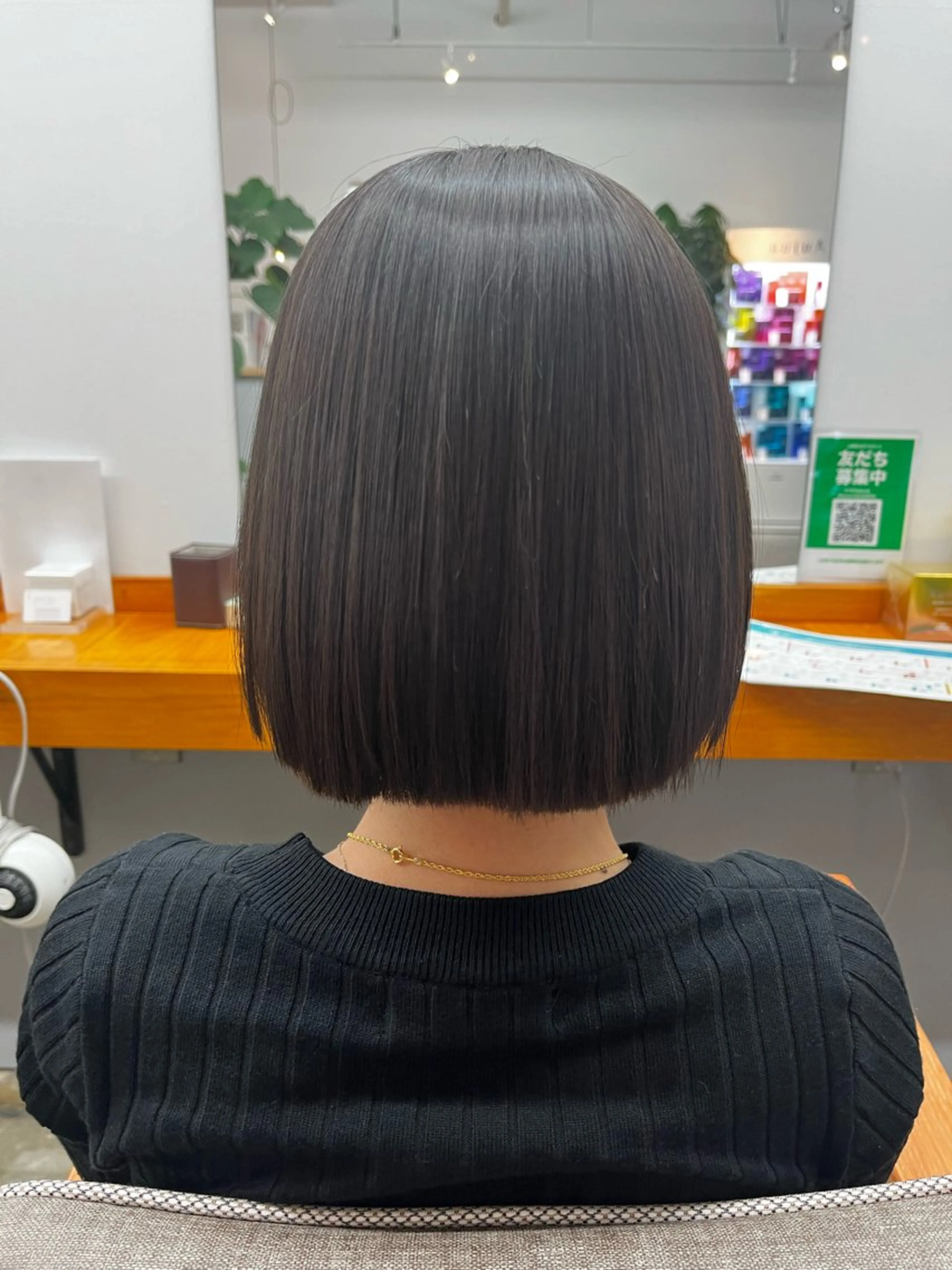 ショート 縮毛矯正 ROSSO Hair＆SPA  香椎宮前店所属・SHIINA 香椎宮前店のヘアスタイル