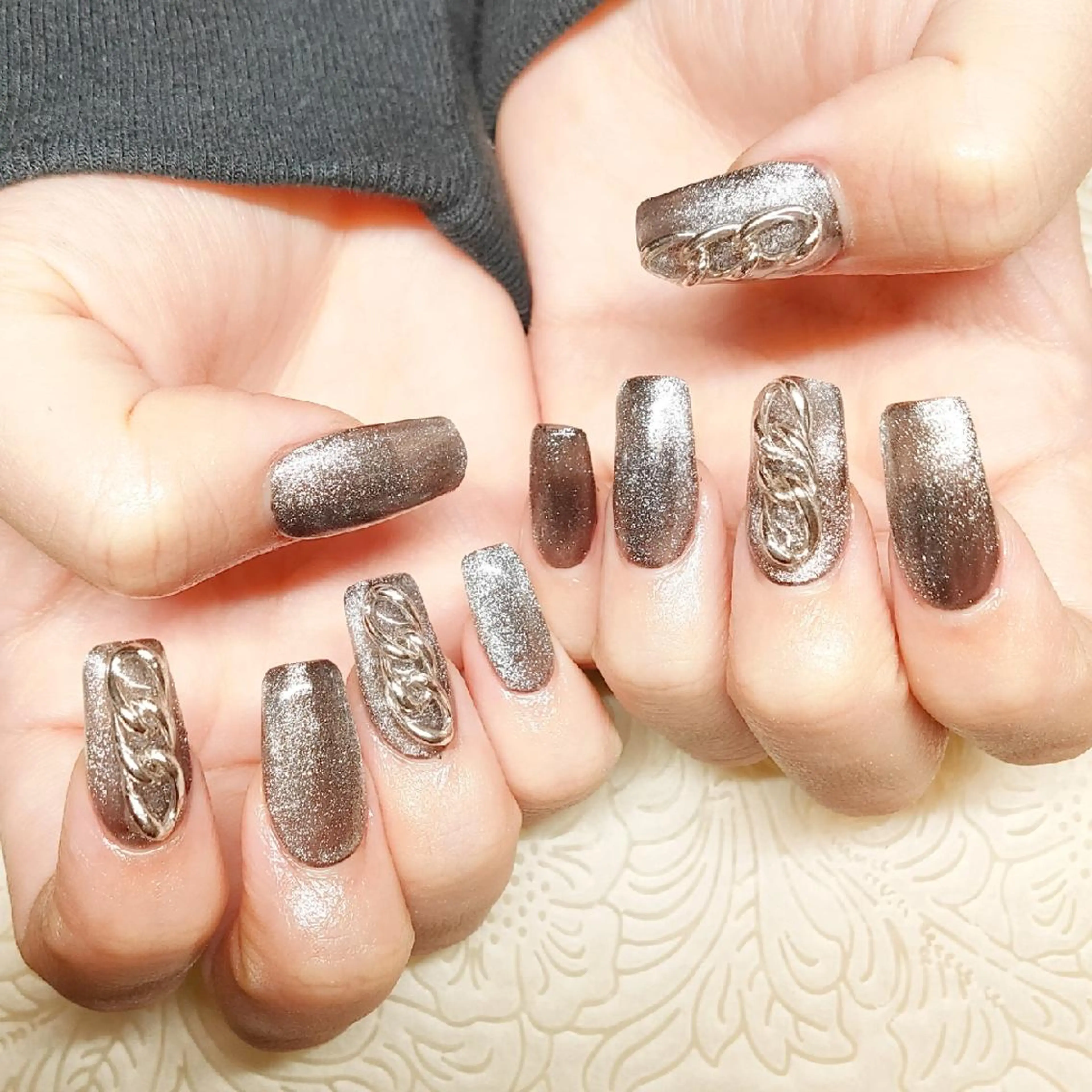 ネイル マグネットネイル ハンドネイル private nailsalonのネイルデザイン