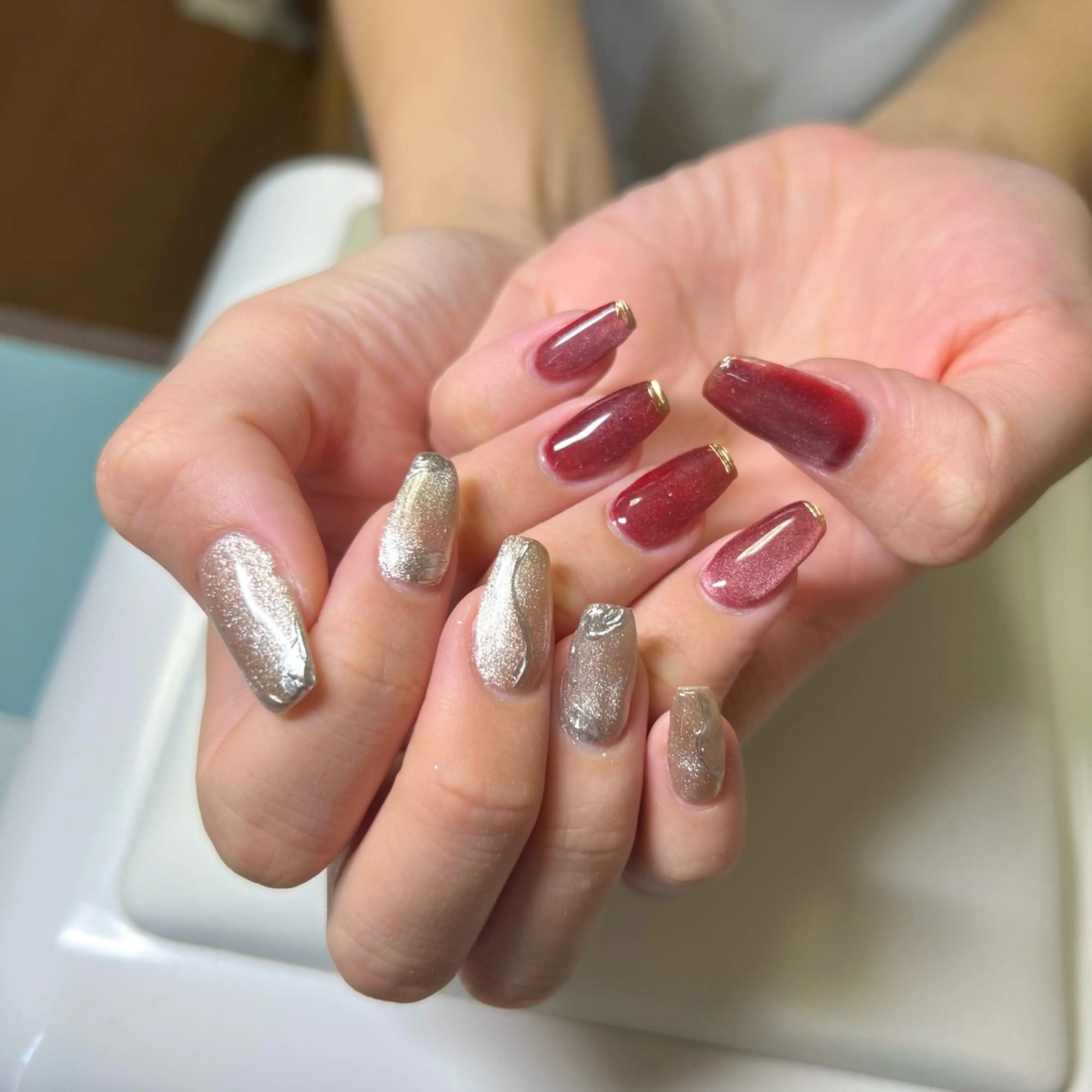 ネイル ハンドネイル やつや ももかのネイルデザイン