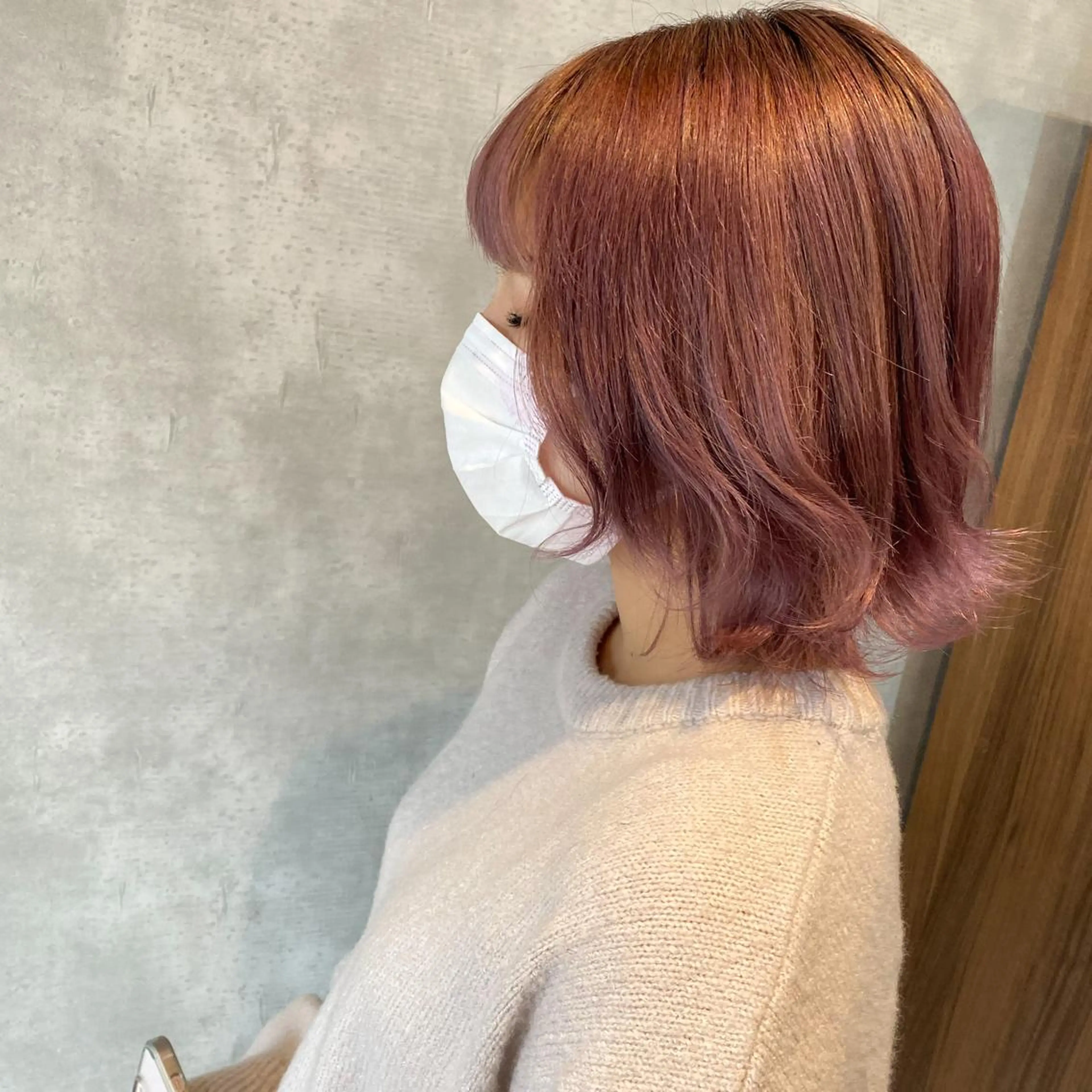 カラー ブリーチ 透明感カラー ピンクカラー a.r.e所属・色素薄めカラー 🌼Noa🌼のヘアスタイル