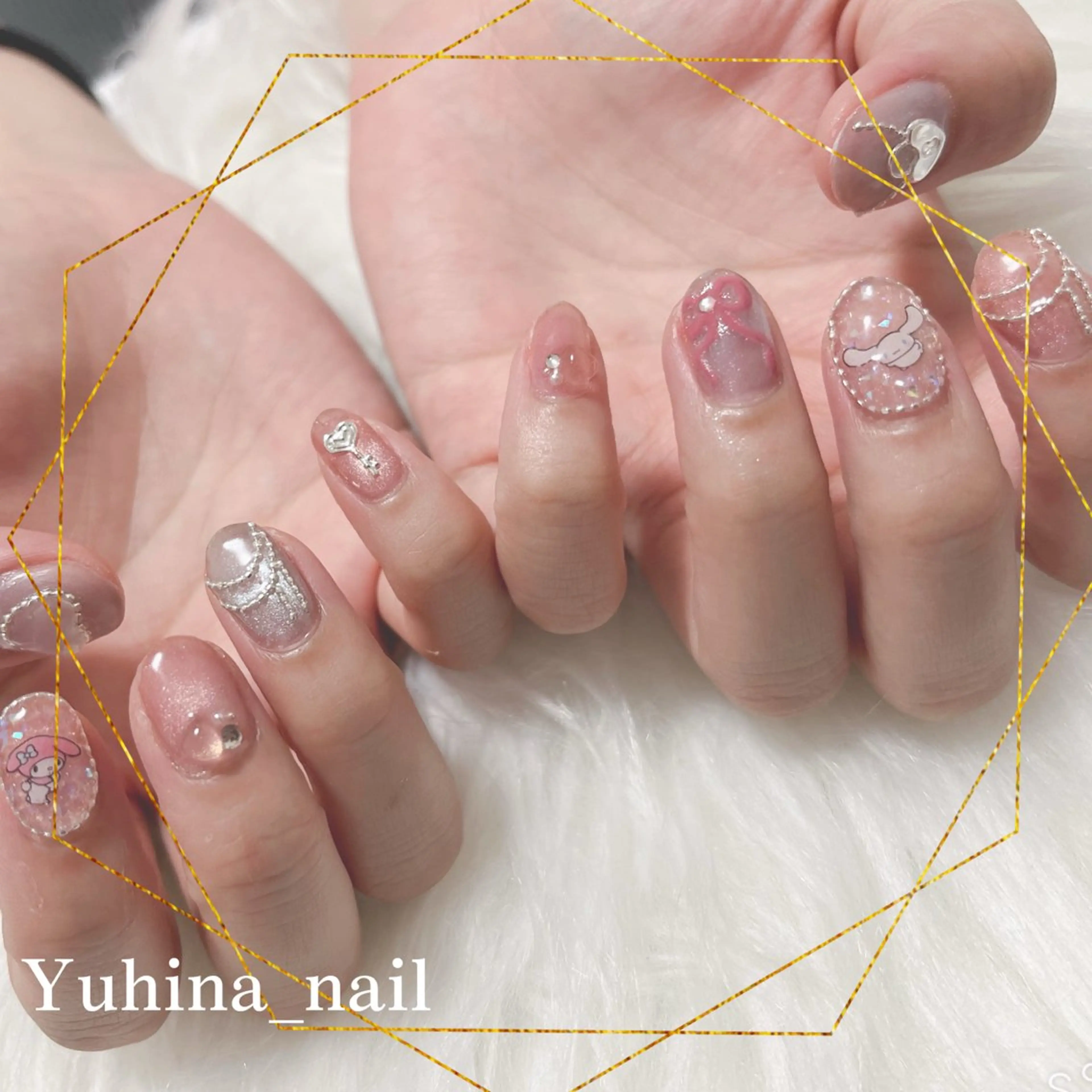 ネイル ハンドネイル Yuhina _nail‪ෆ‪.*のネイルデザイン