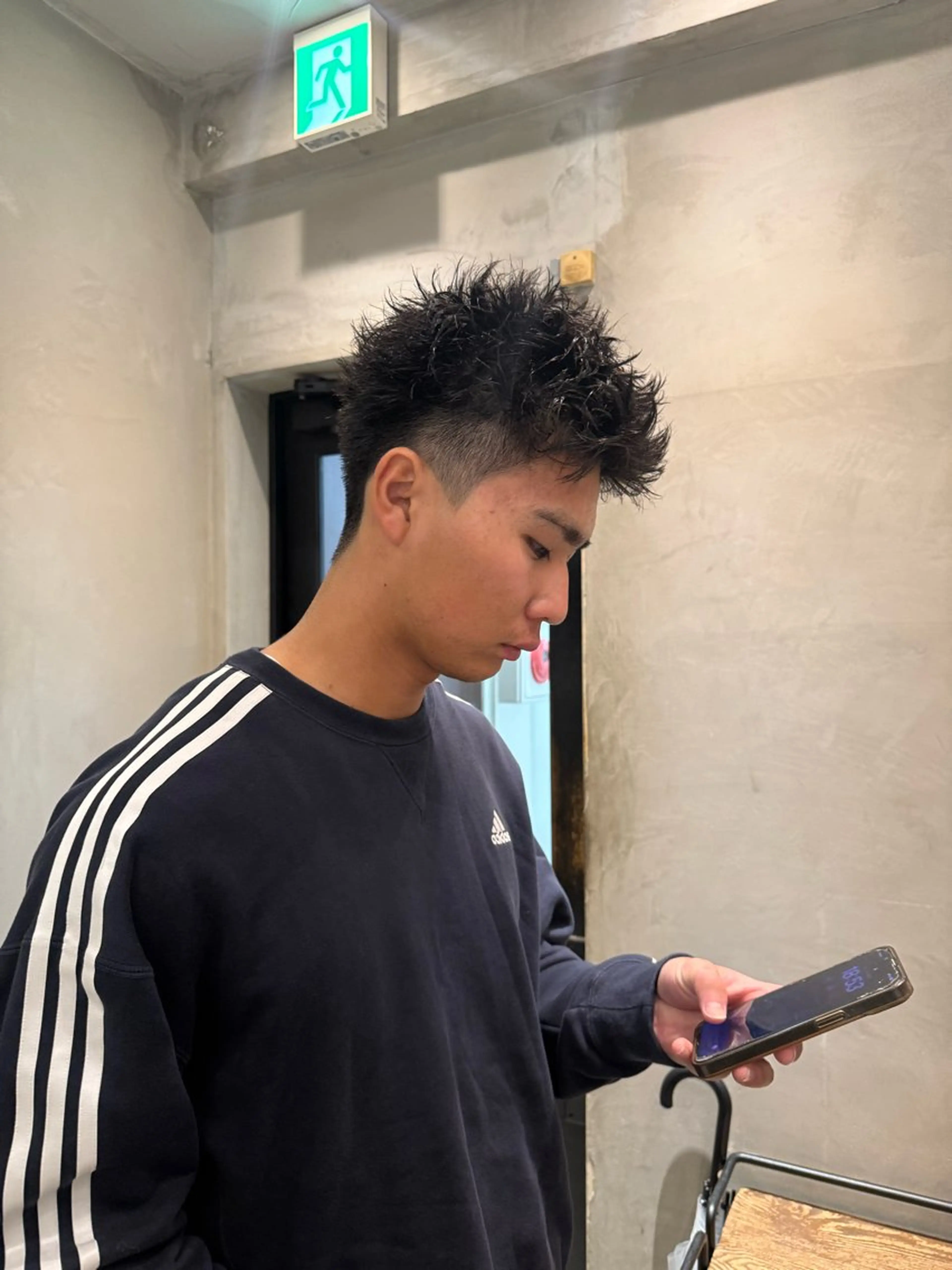 ショート パーマ メンズ メンズパーマ スパイキーショート ショートヘア カット パーマ heavenly by HAVANA新宿所属・メンズショート/ピン パーマ/新宿/フウガのヘアスタイル