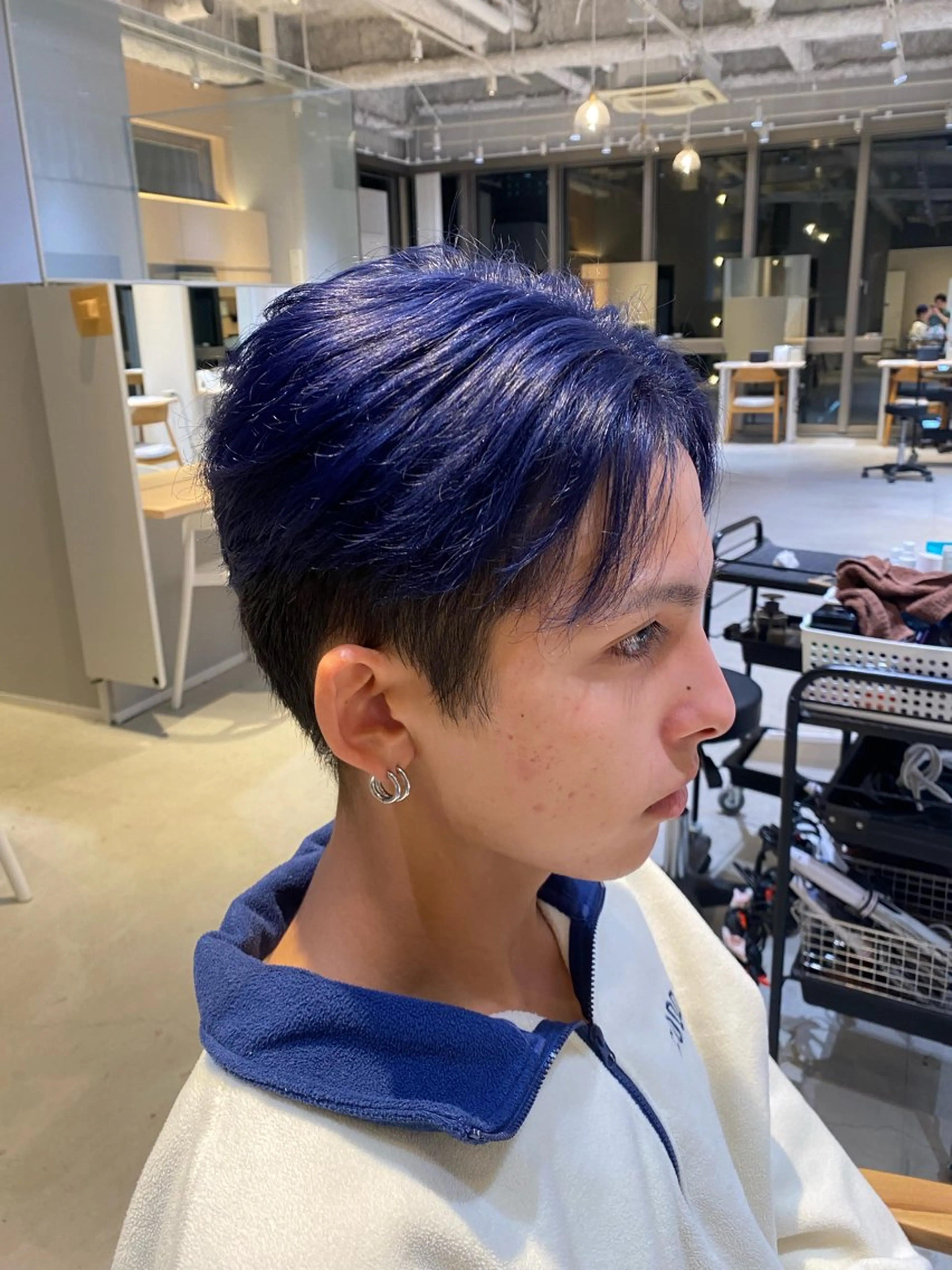 ショート カラー メンズ AI　TOKYO hair 名古屋所属・波多野タケシ/ 縮毛矯正特化のヘアスタイル