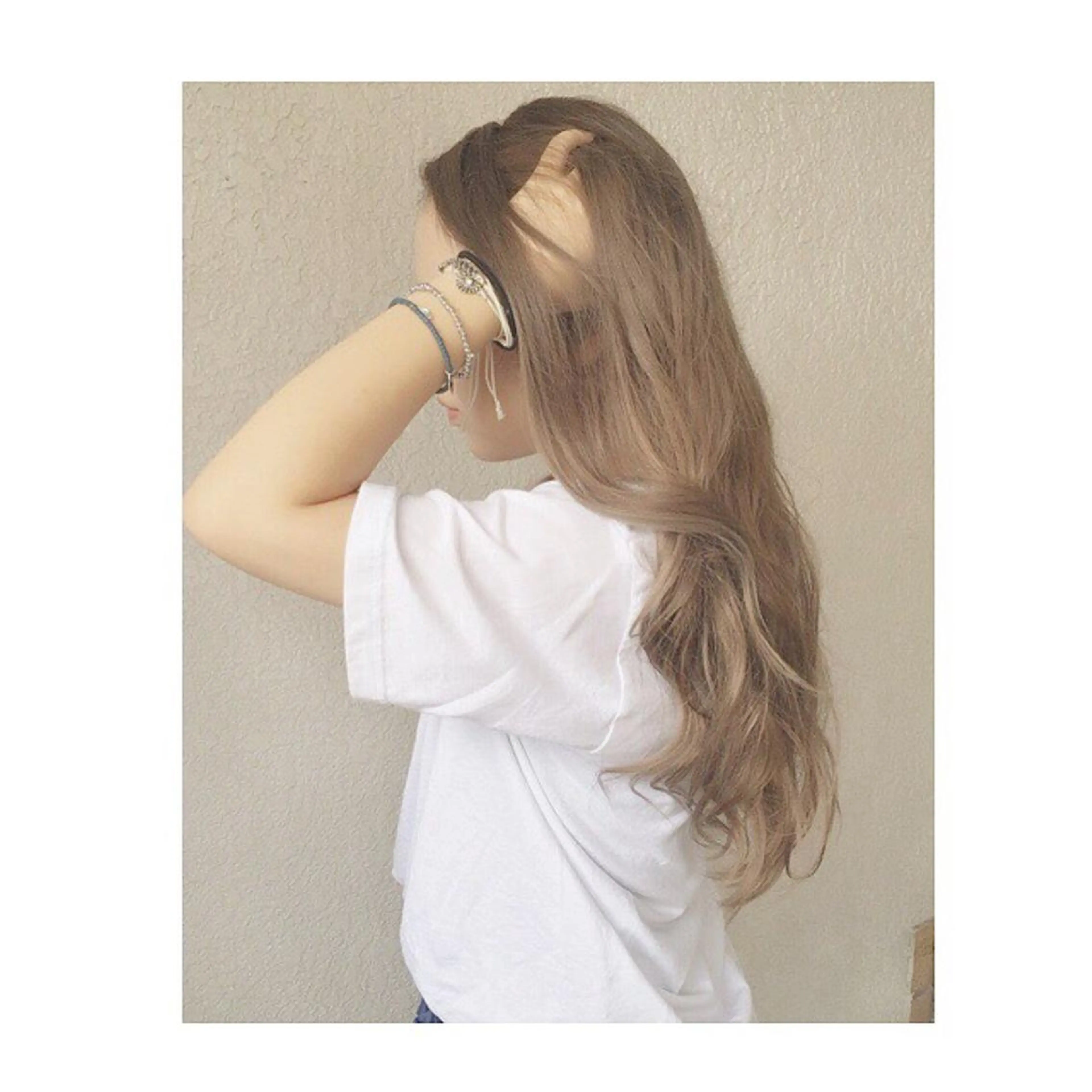 セミロング カラー 透明感カラー 外国人風カラー beauty: beast 大町店のヘアスタイル