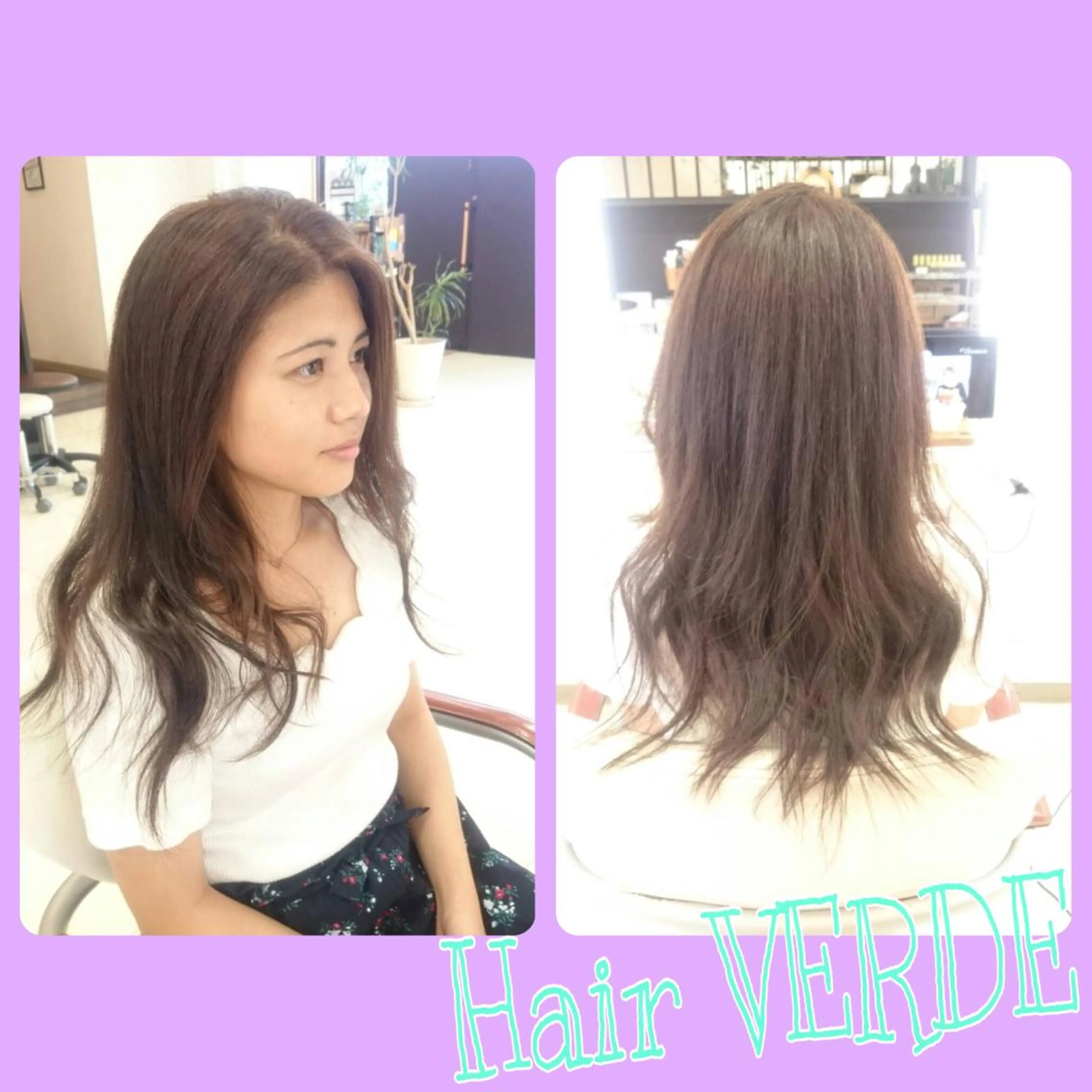 ロング カラー Hair VERDEのヘアスタイル