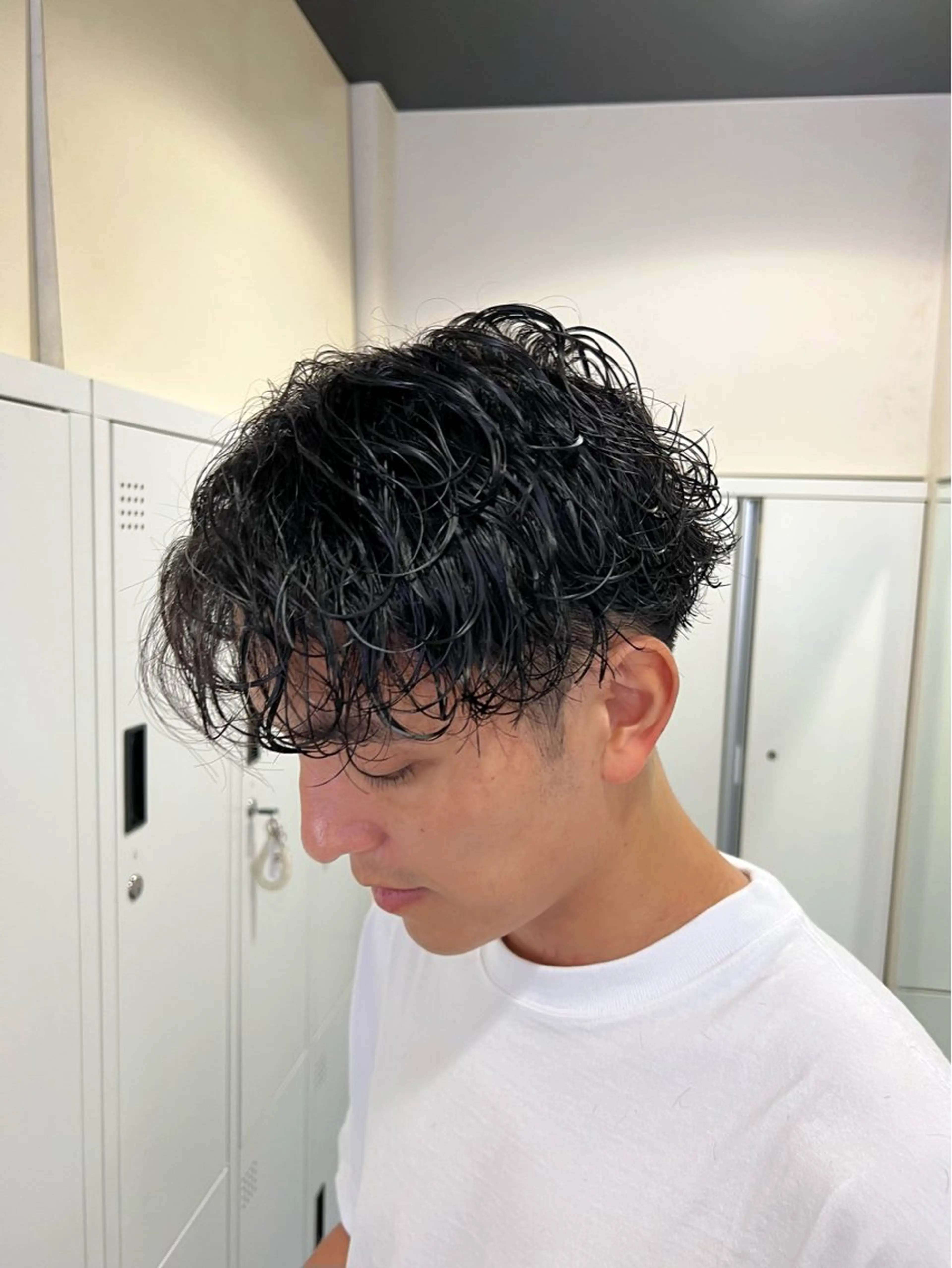 ショート パーマ メンズ メンズパーマ 波巻きパーマ スパイラルパーマ 茅ヶ崎パーマ特化/ スパイラル/ハルキのヘアスタイル