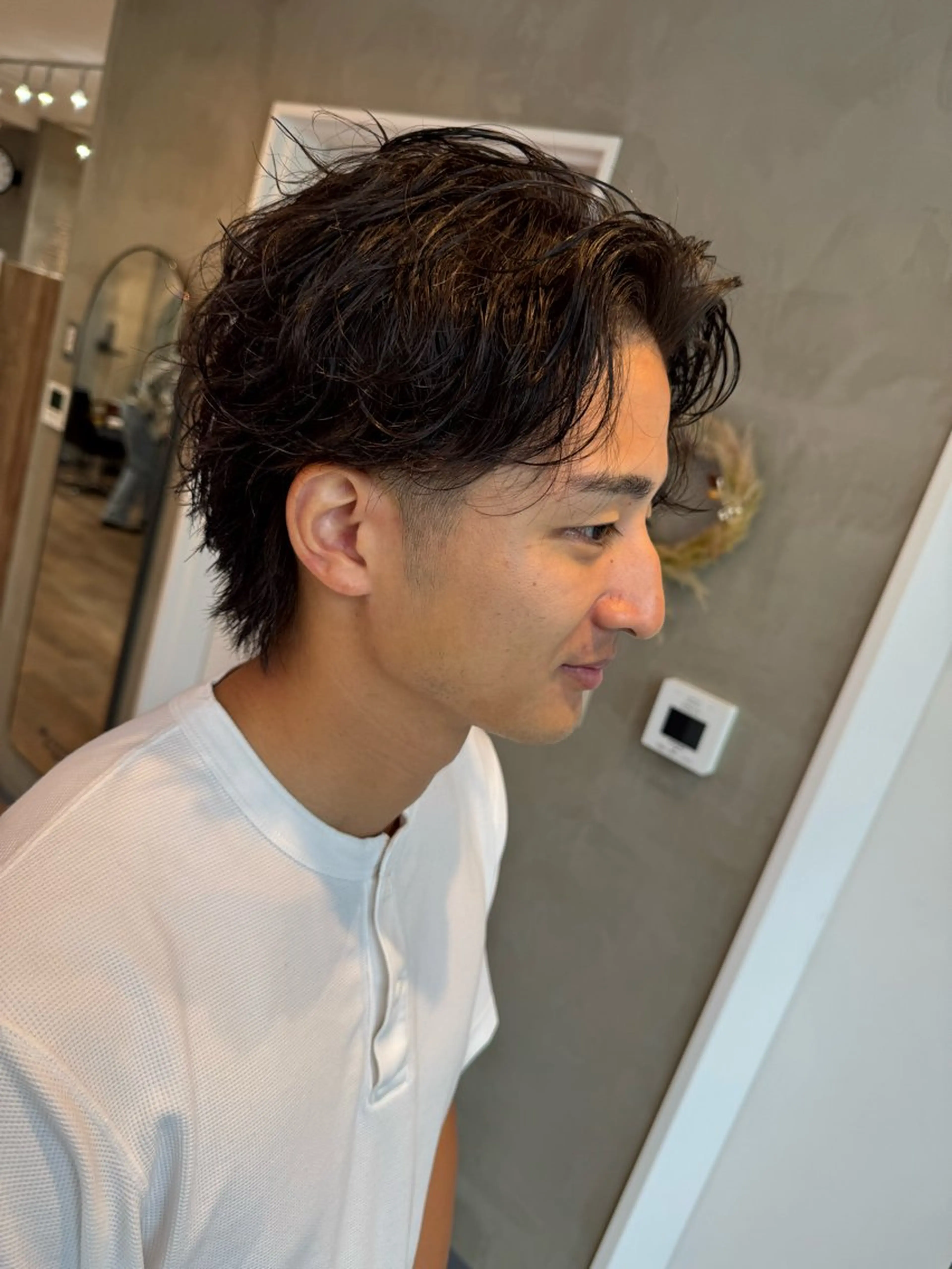 パーマ メンズ メンズパーマ 波巻きパーマ yoshi (高橋福博)のヘアスタイル