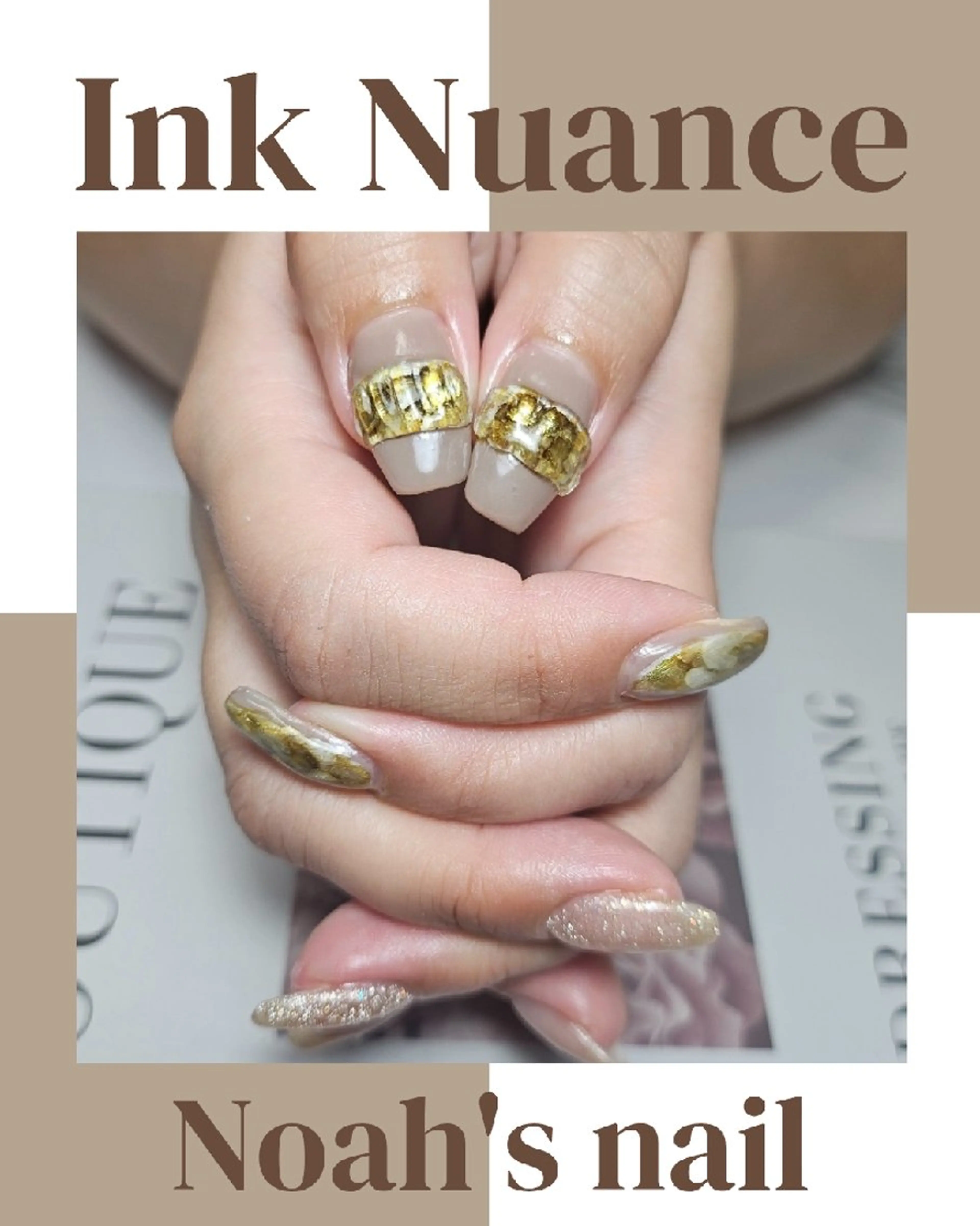 ネイル マグネットネイル ニュアンスネイル ハンドネイル Noah'snail   のネイルデザイン