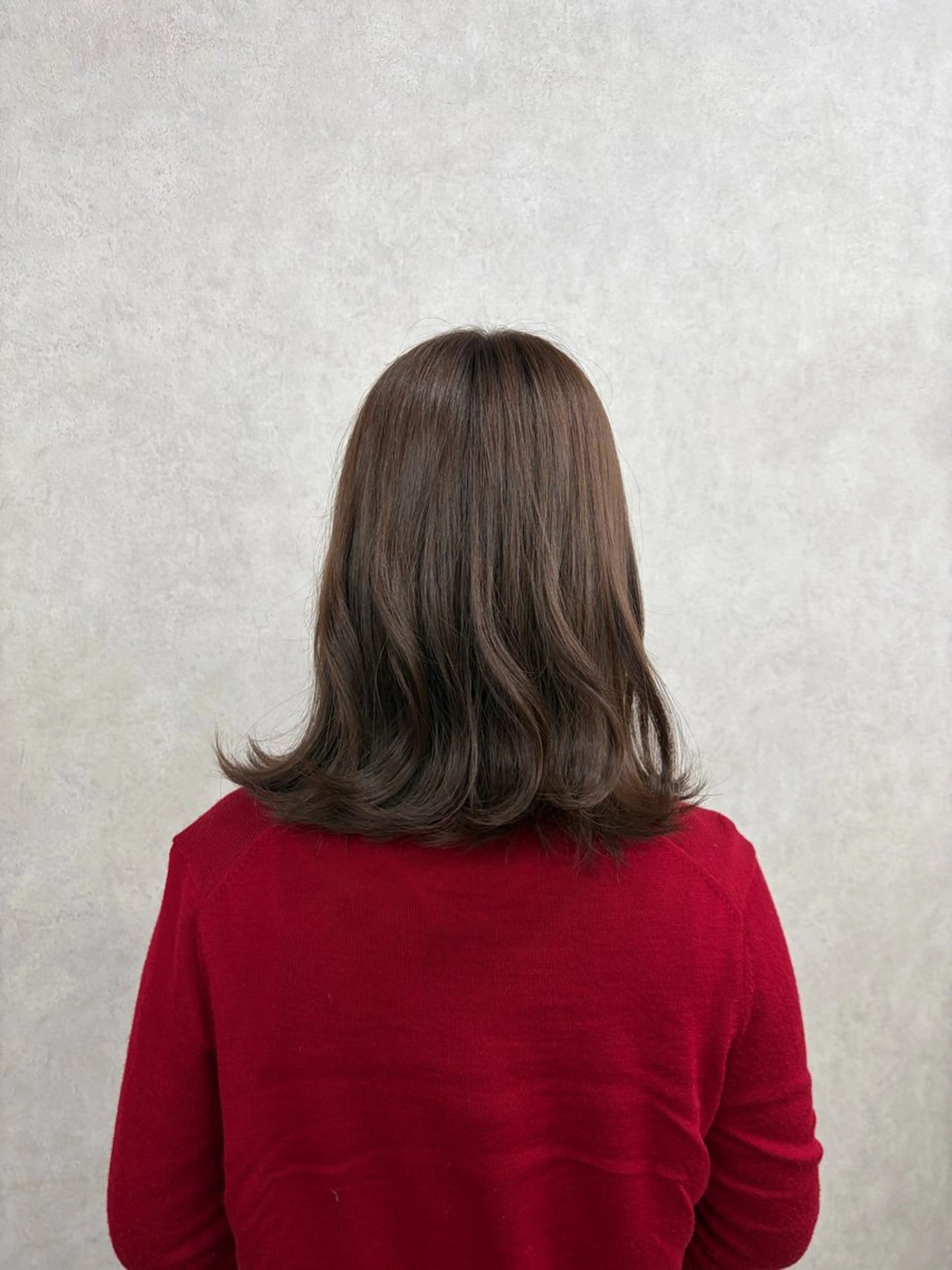 ミディアム カラー ラベンダーカラー 倉澤 愛理のヘアスタイル