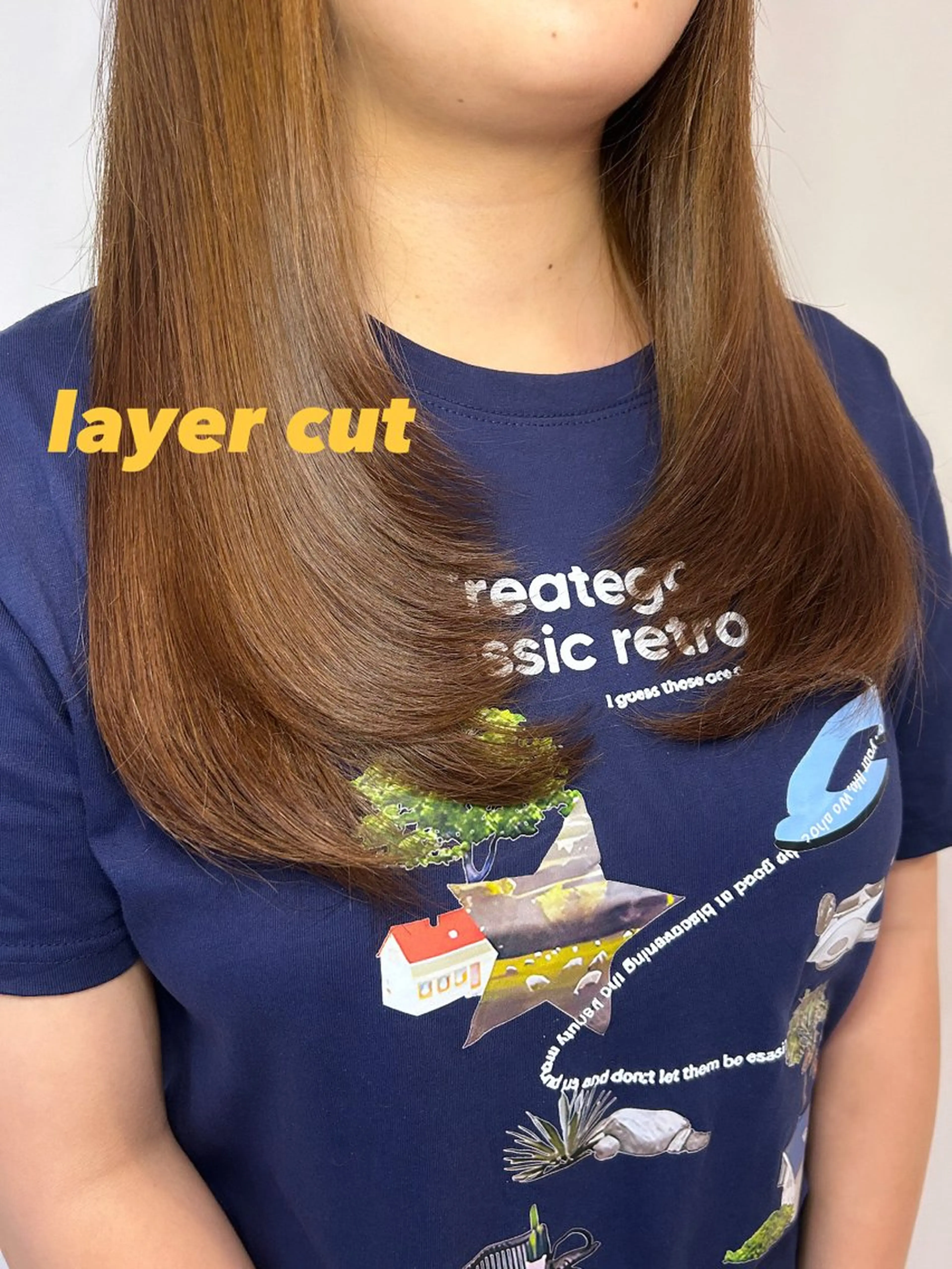ロング レイヤーカット カット ヘアカラー トリートメント 🧸顔まわりカット 🧸山形紗奈のヘアスタイル