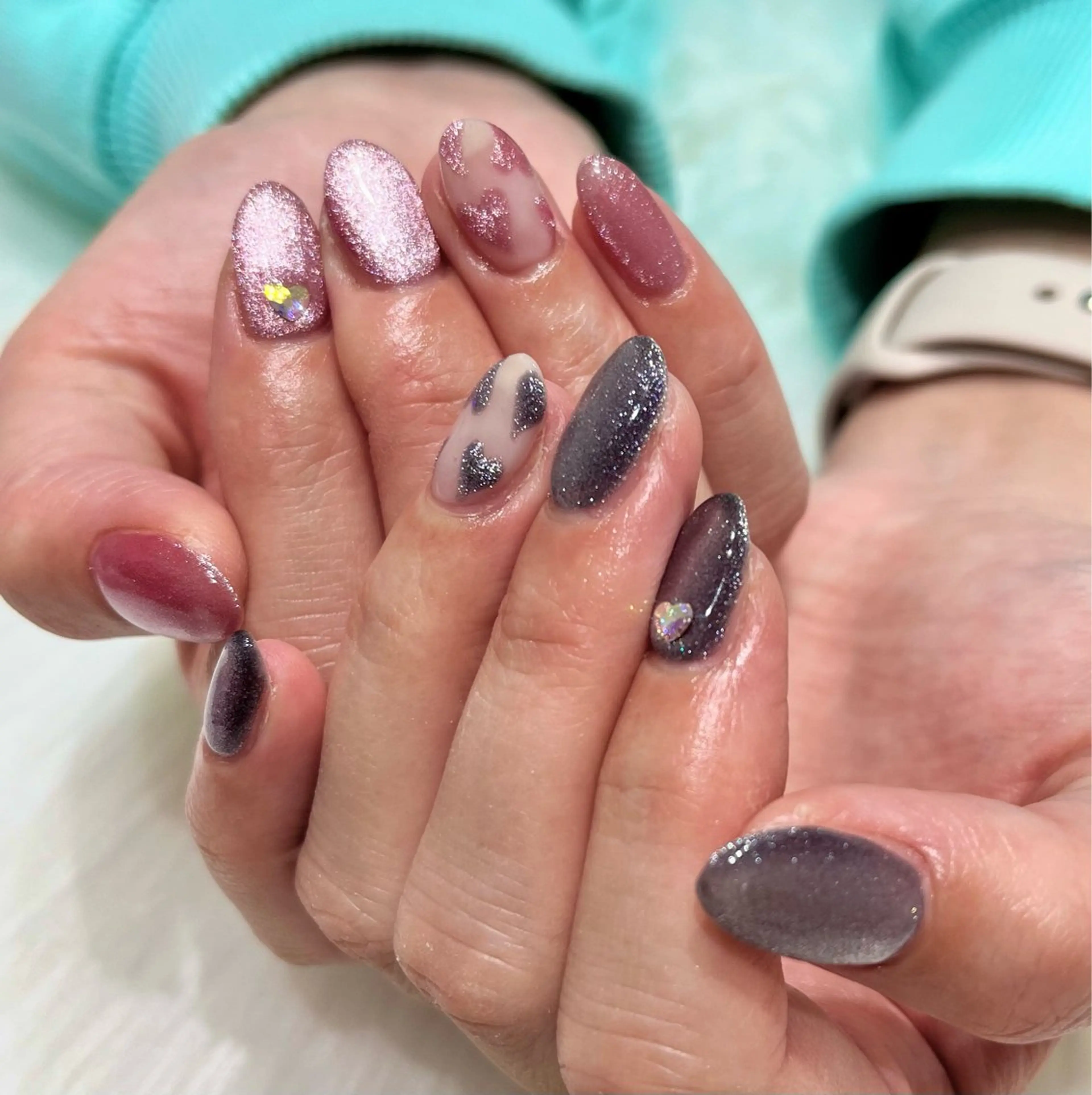 ネイル ハート ハンドネイル Vinculum所属・ネイルサロン Vinculumのネイルデザイン