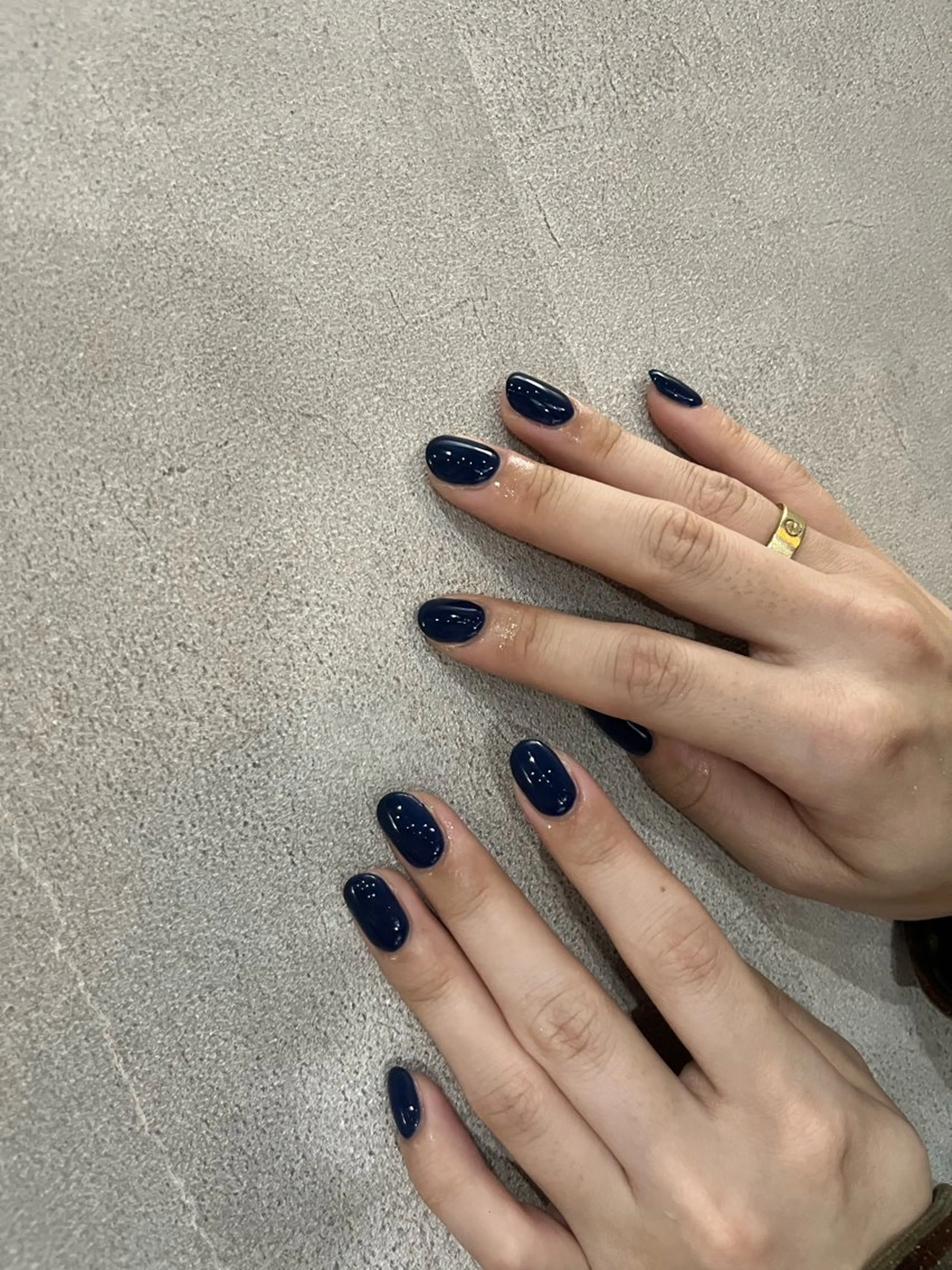 ネイル ネイビー ワンカラーネイル ハンドネイル Etel atelier.のネイルデザイン