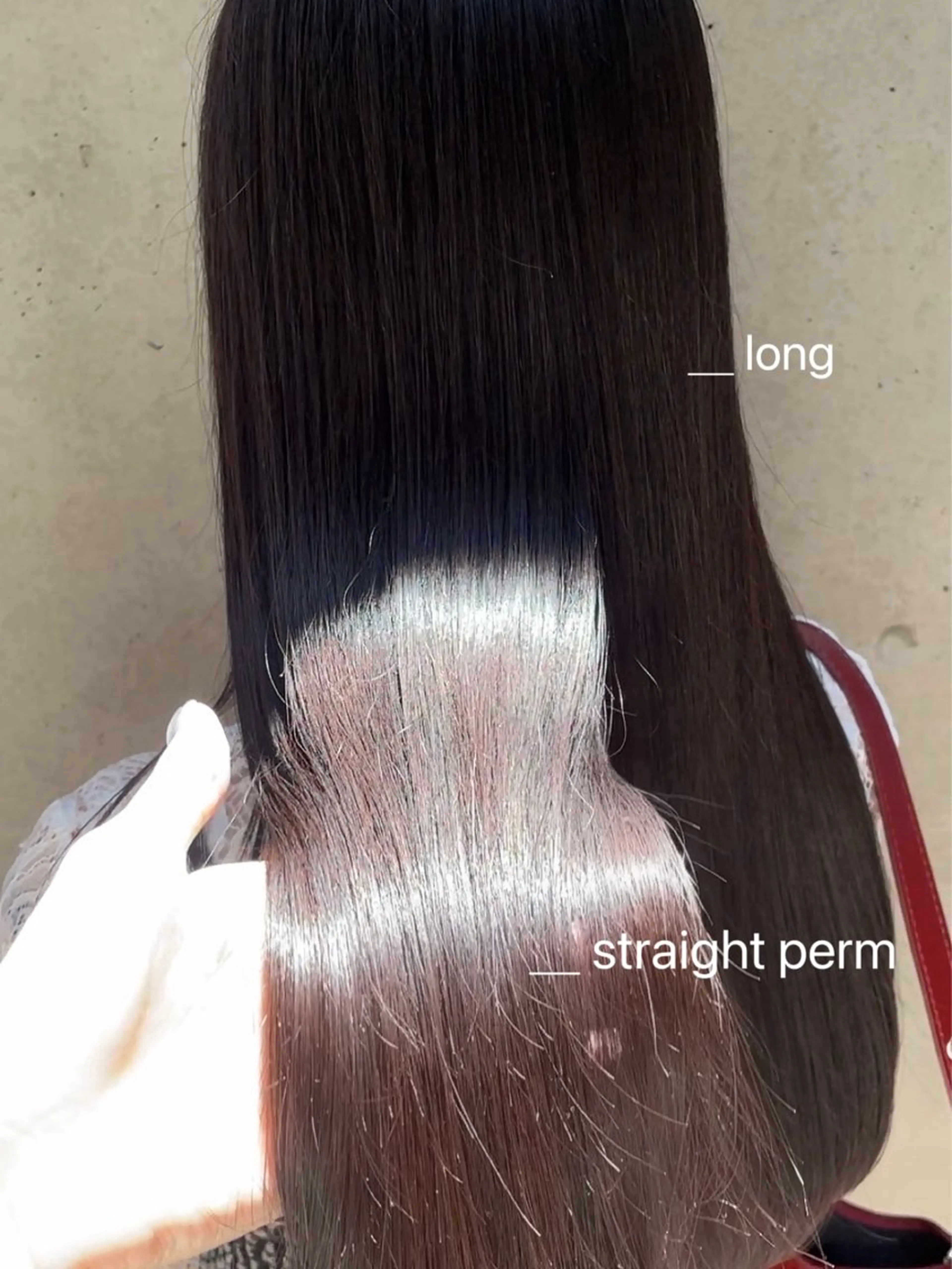 ロング パーマ 縮毛矯正 カット 縮毛矯正 縮毛矯正/レイヤー /ひかるのヘアスタイル