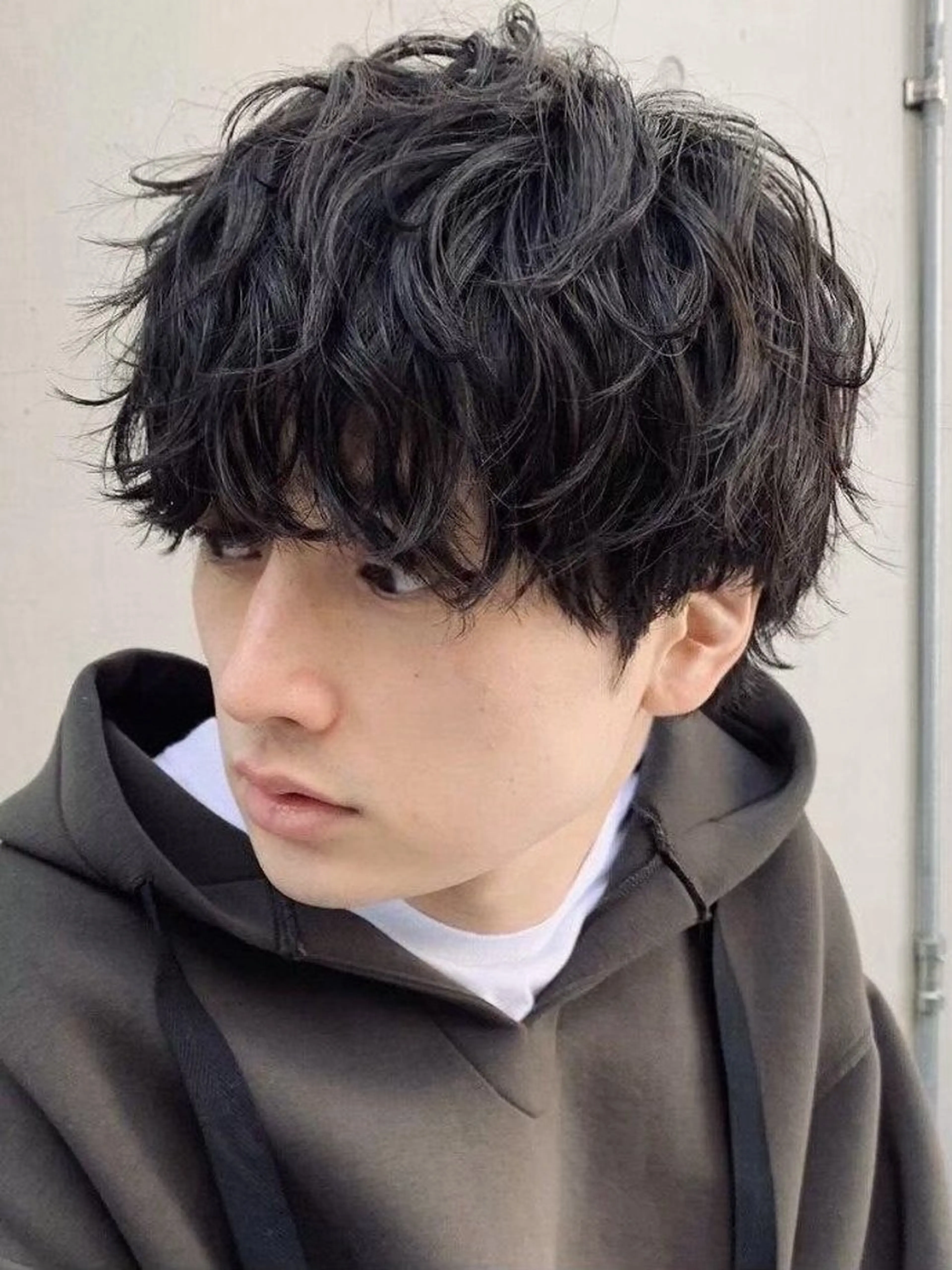 ミディアム カラー パーマ メンズ 垢抜けパーマ×カラー /fifth富樫倭のヘアスタイル