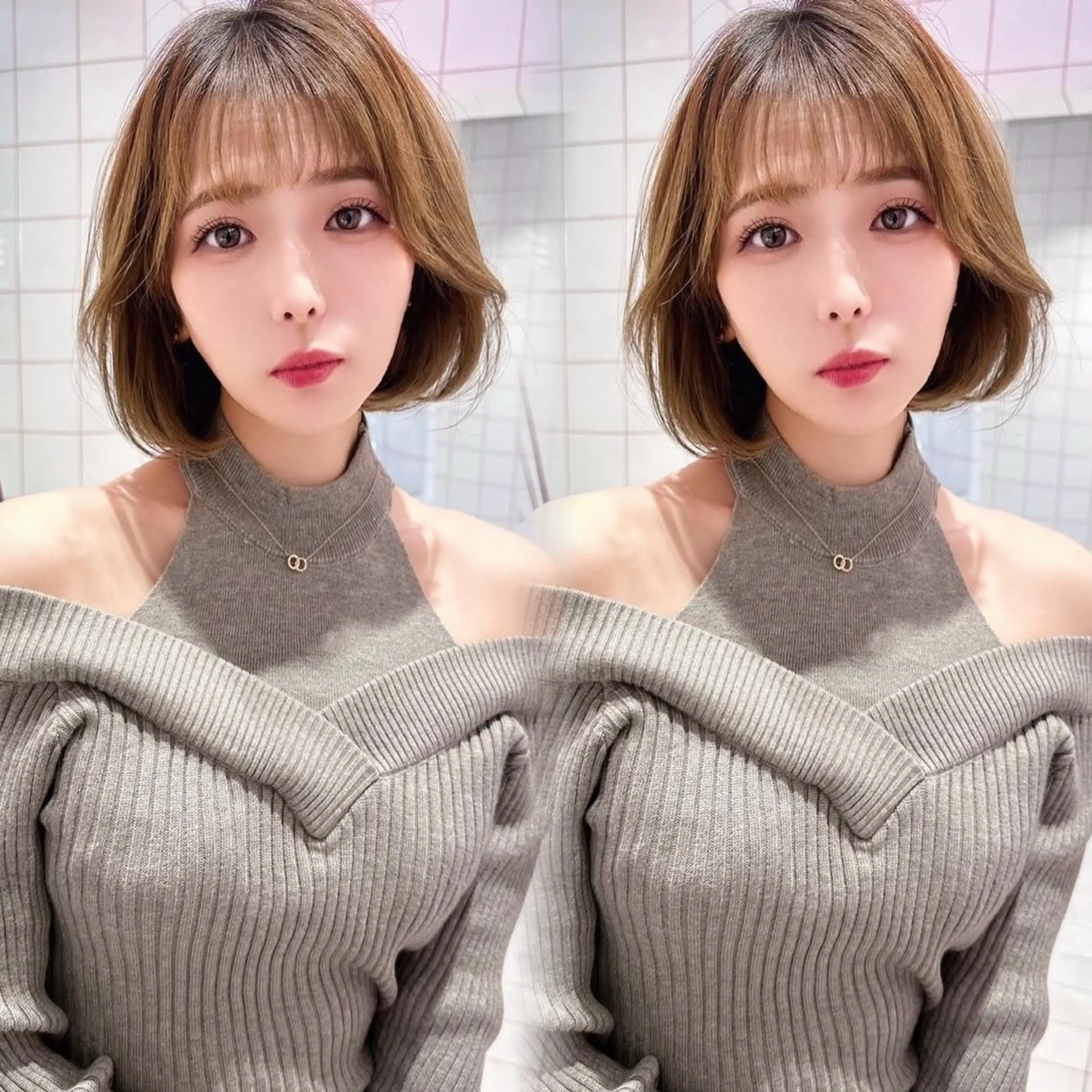 ショート カラー ヘアカラー トリートメント 艶カラー/ブリーチ /エクステ/颯のヘアスタイル