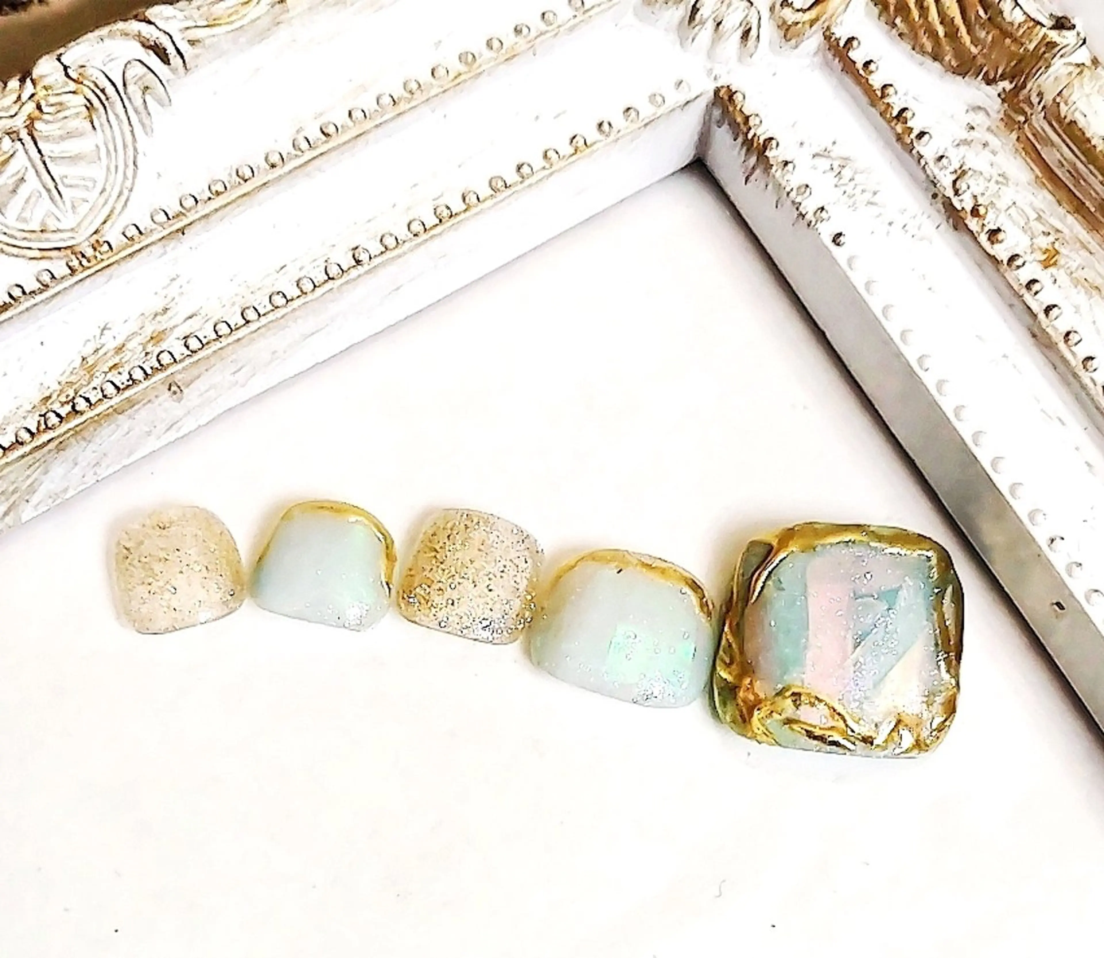 ネイル 氷ネイル・うるうるネイル フットネイル Jewel SecretBaseのネイルデザイン