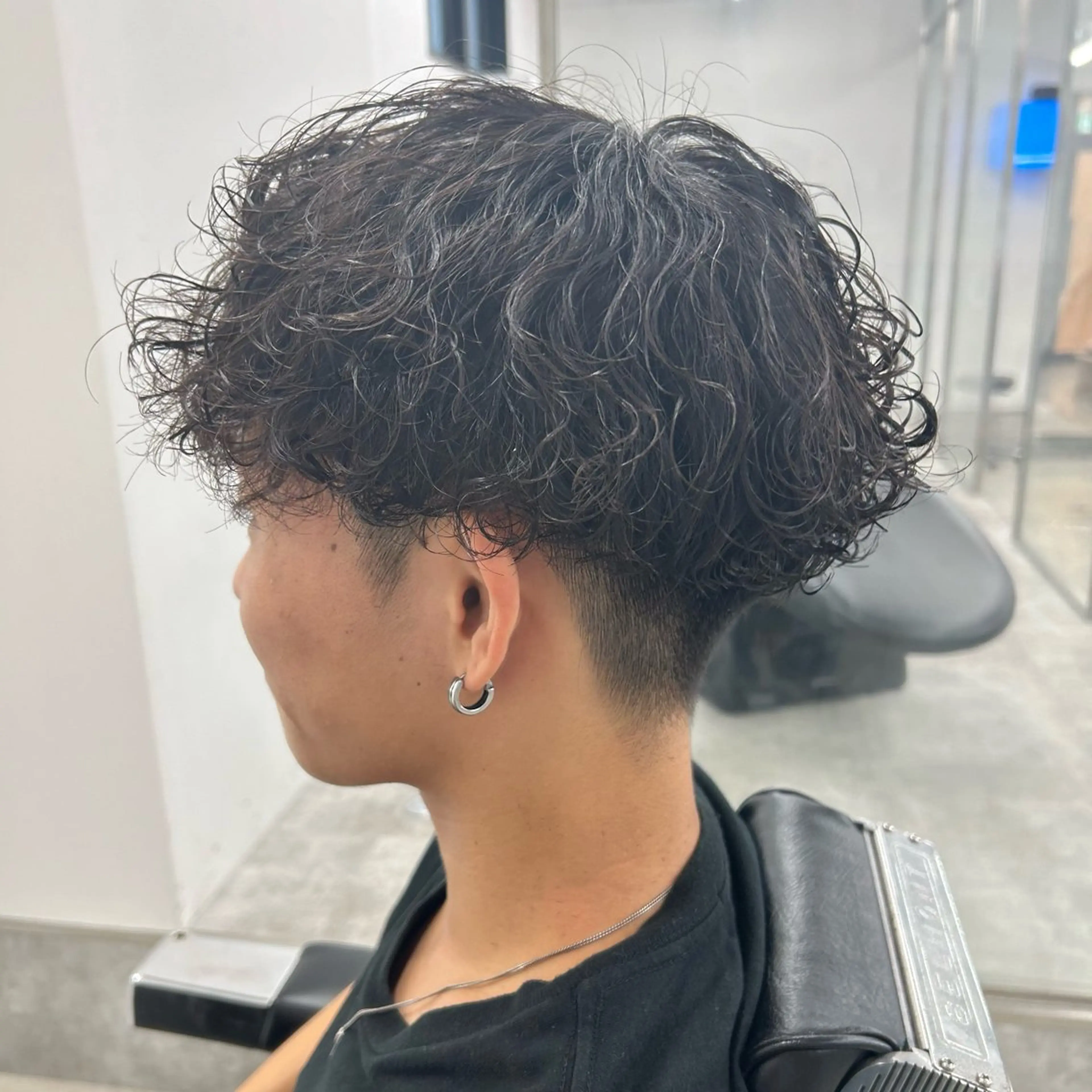 パーマ メンズ カット パーマ 安達 脩人のヘアスタイル
