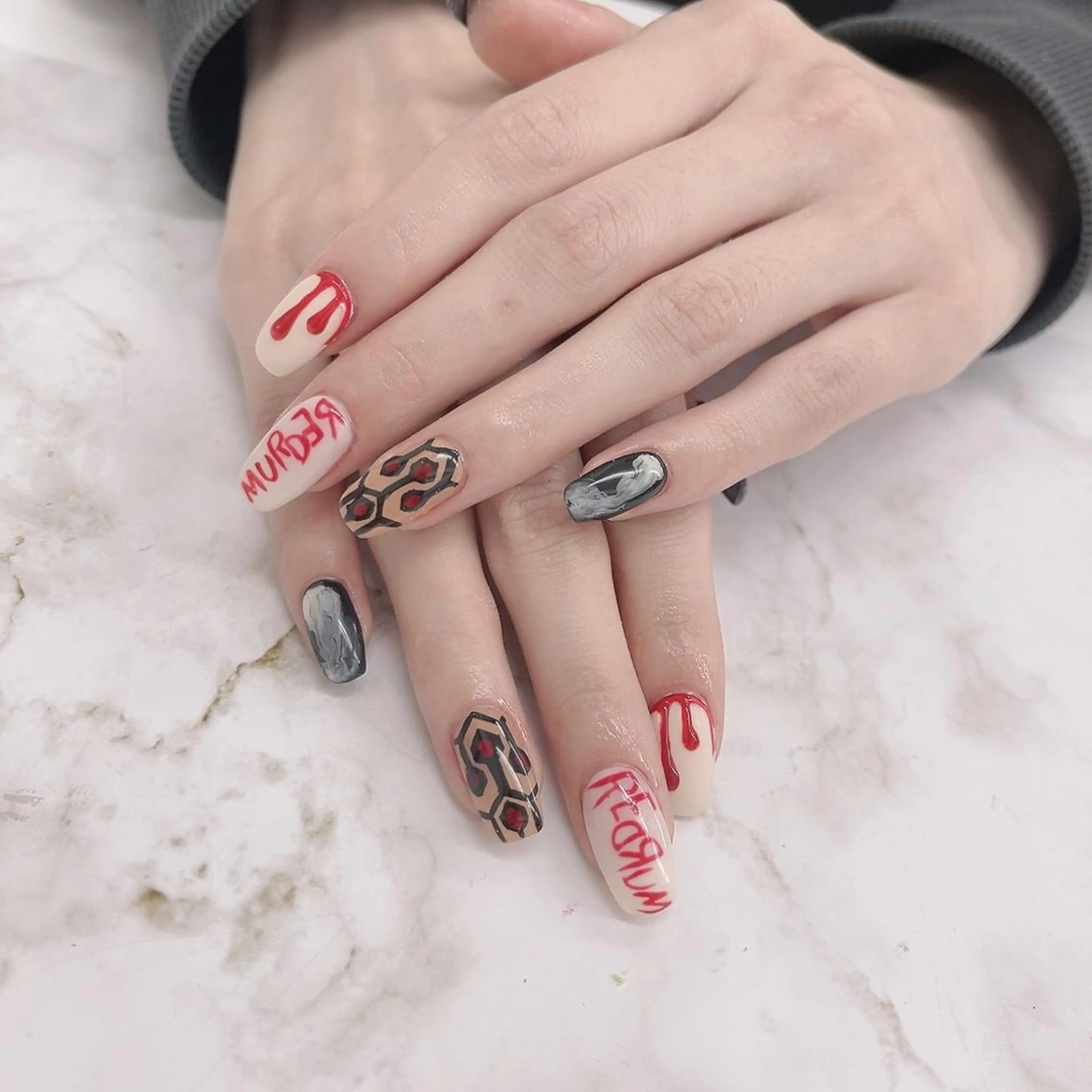 ネイル 🦋ネイルサロン ブラン🌈ゆりのネイルデザイン