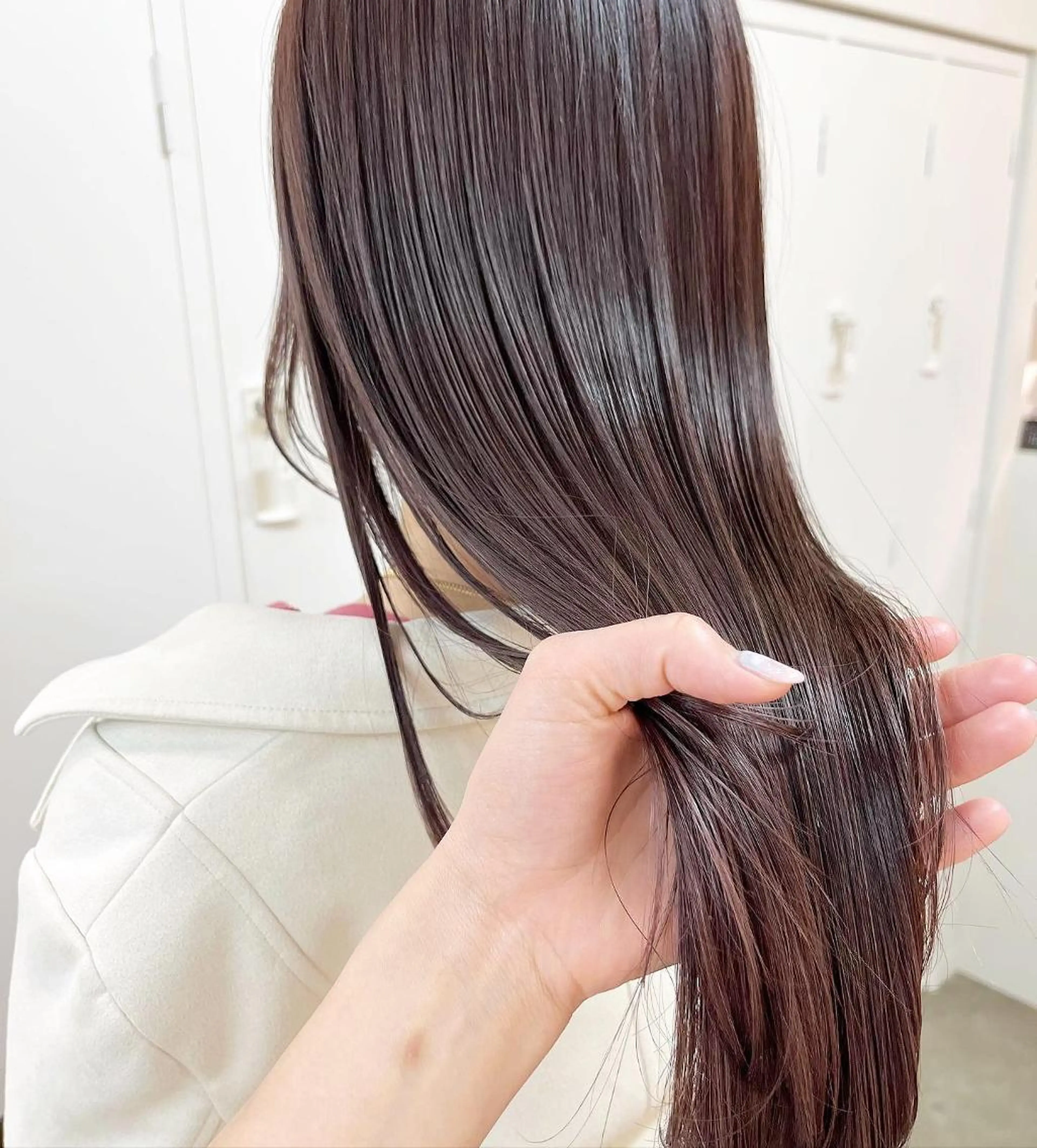 ミディアム カラー ヘアアレンジ ベージュカラー グラデーションカラー グレージュ ハイライトカラー ラベンダーカラー 韓国/髪質改善💘 櫻井かれんのヘアスタイル