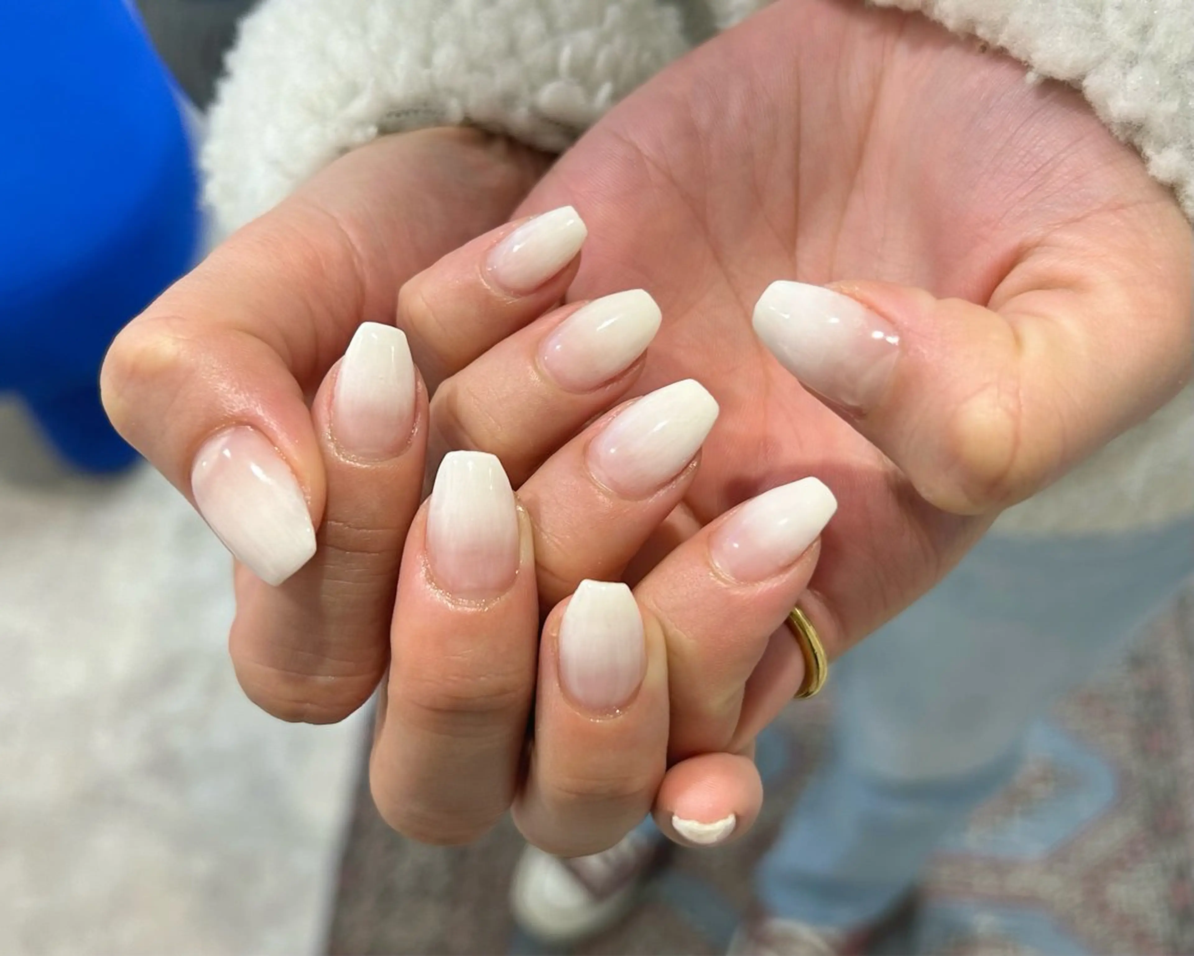 ネイル ハンドネイル 0203ムニムサン 💙Mihoのネイルデザイン