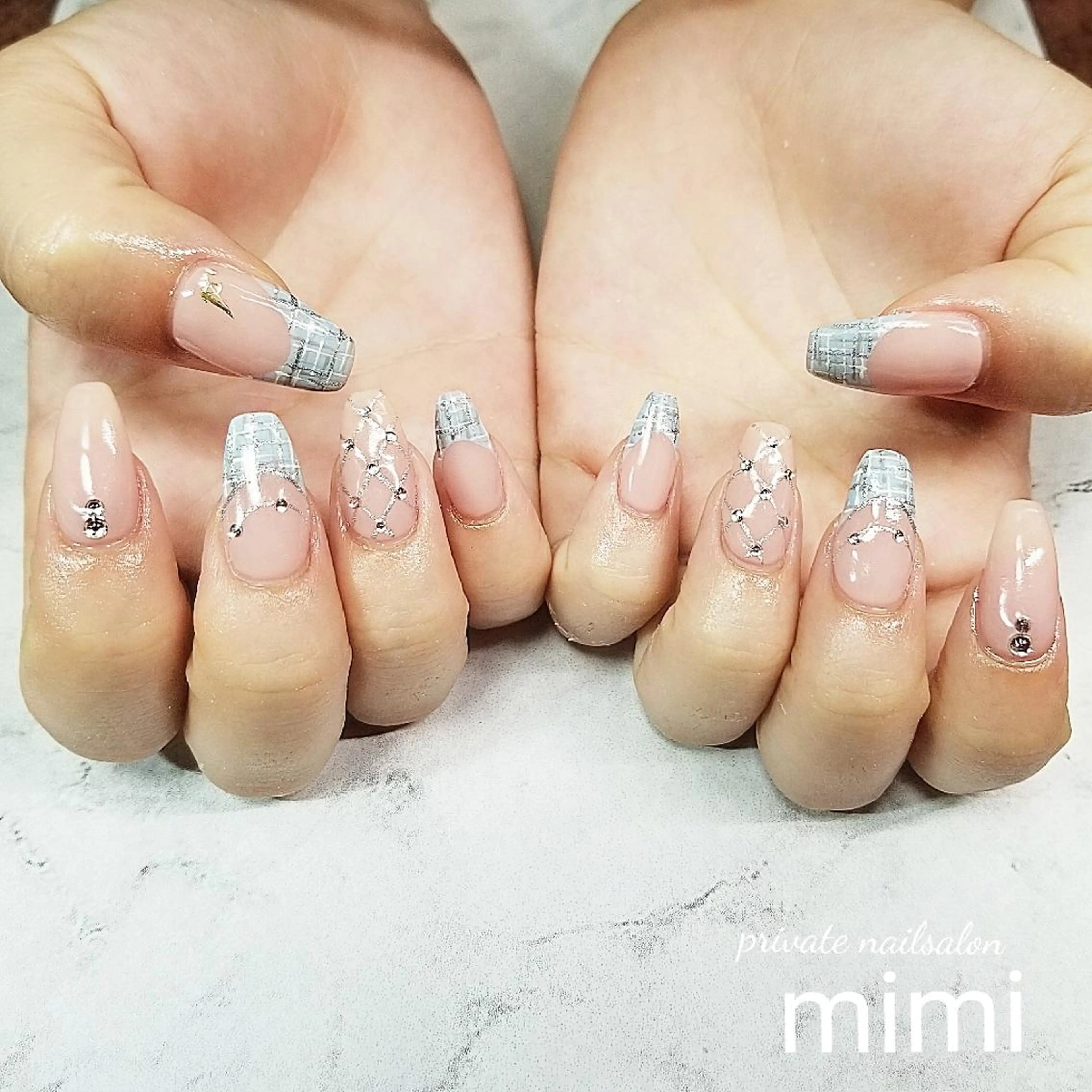 ネイル フレンチネイル ハンドネイル 博多ネイル ｍｉｍｉのネイルデザイン