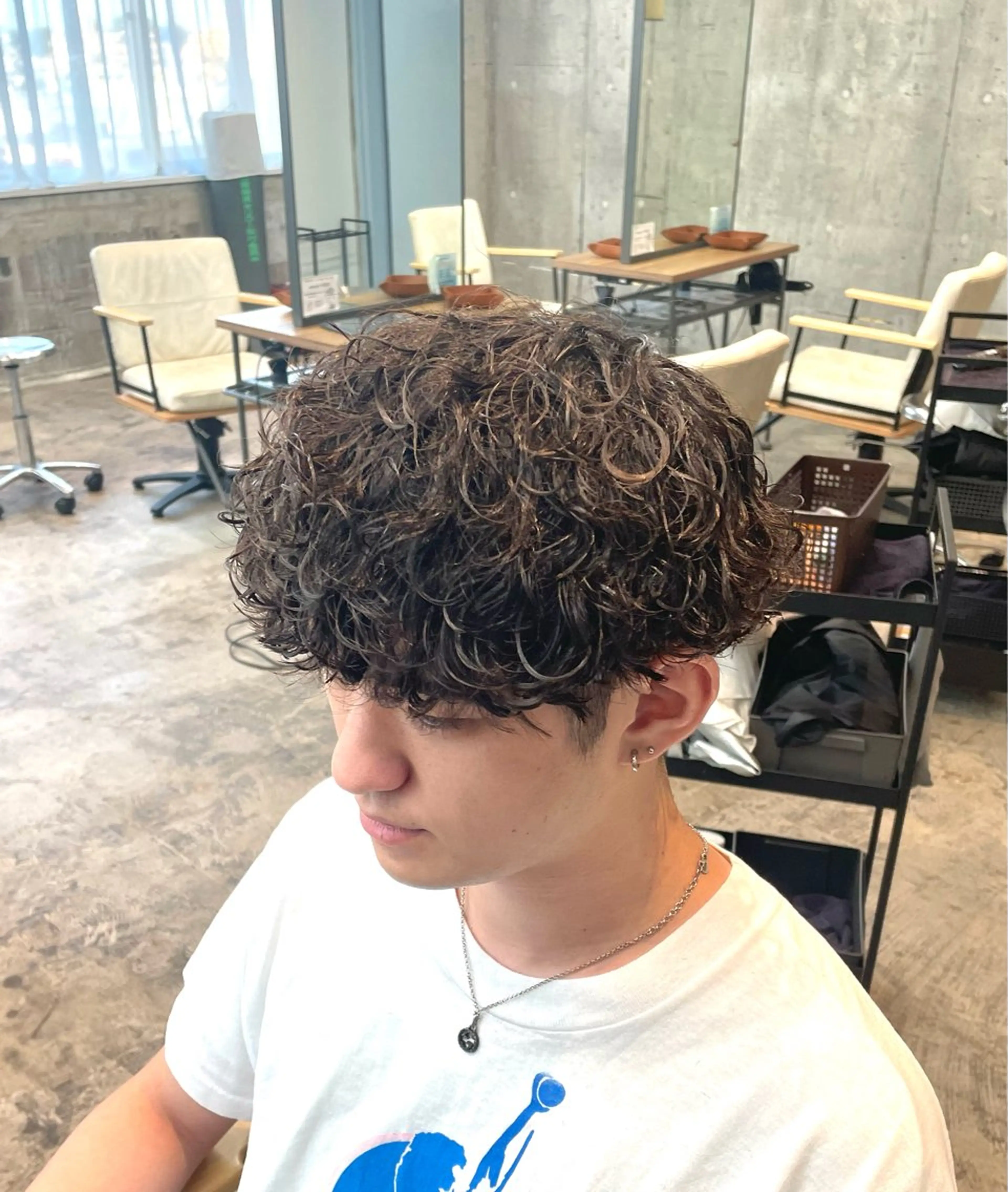 ショート カラー パーマ メンズ 🎧シャドウパーマ/ SOUMA🎧のヘアスタイル