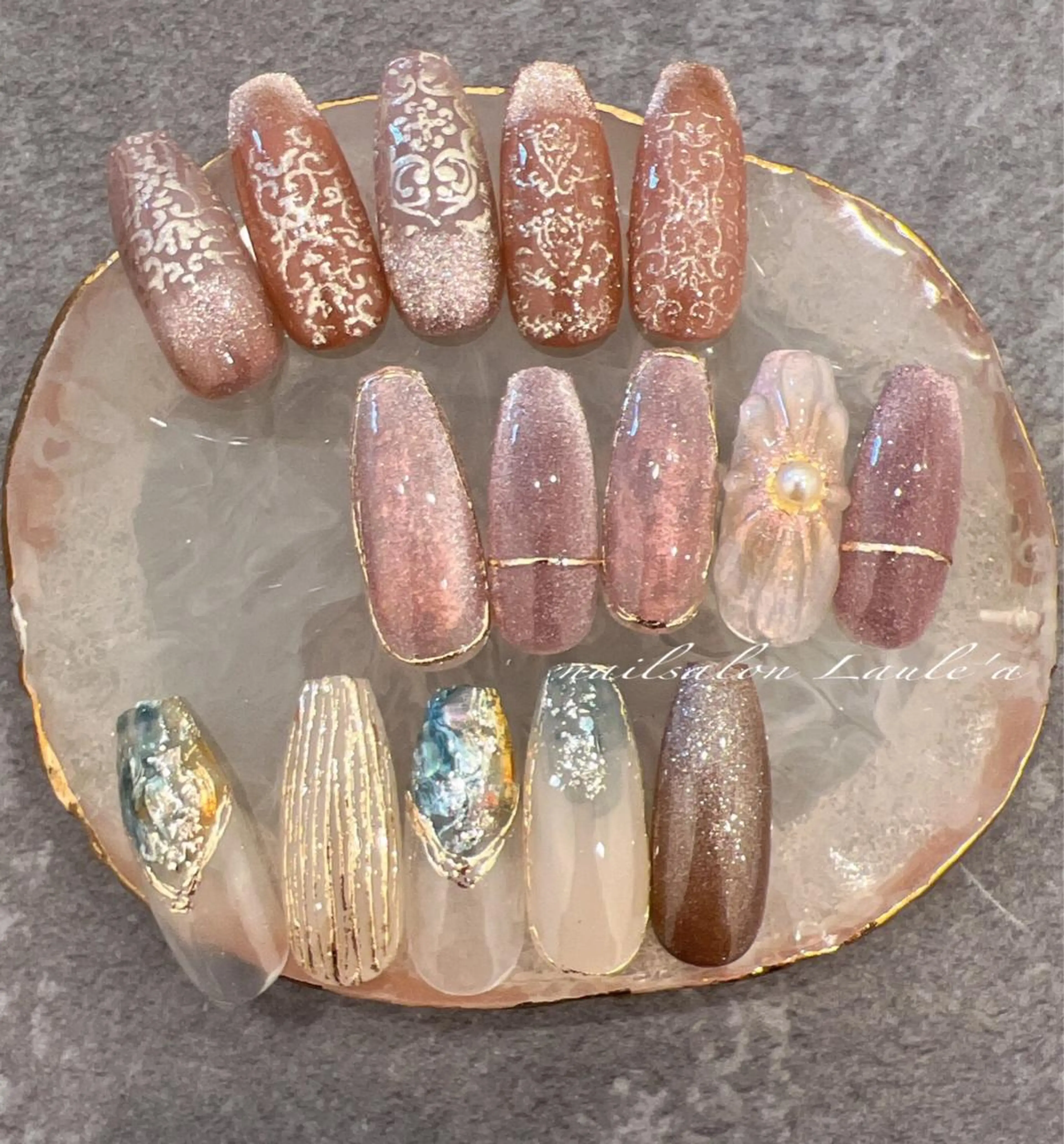 ネイル フットネイル nailsalon Laule'aのネイルデザイン