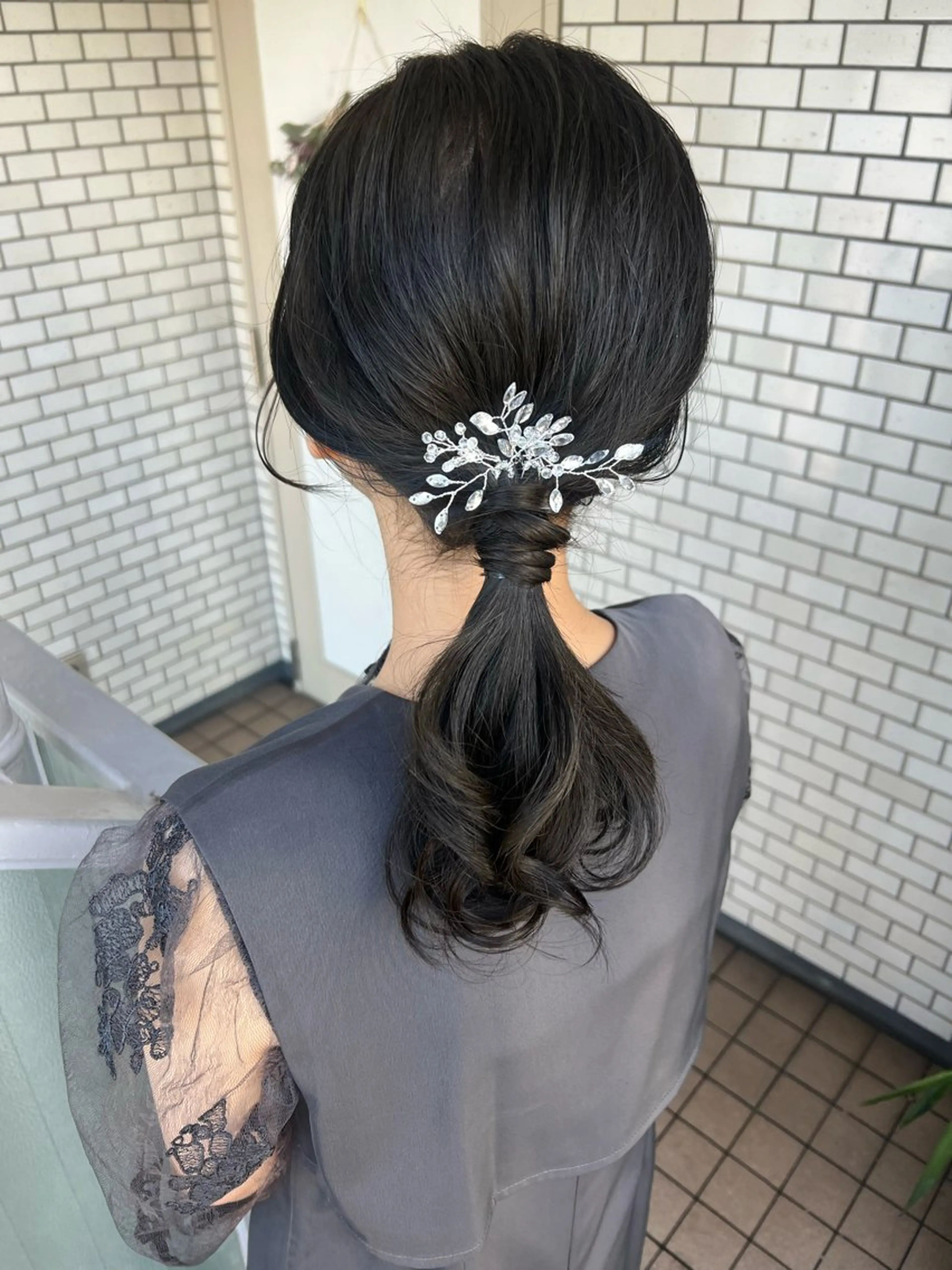 ヘアアレンジ ポニーテール ヘアセット 大人可愛いヘアメイク 💋🧚‍♀️しずかのヘアスタイル