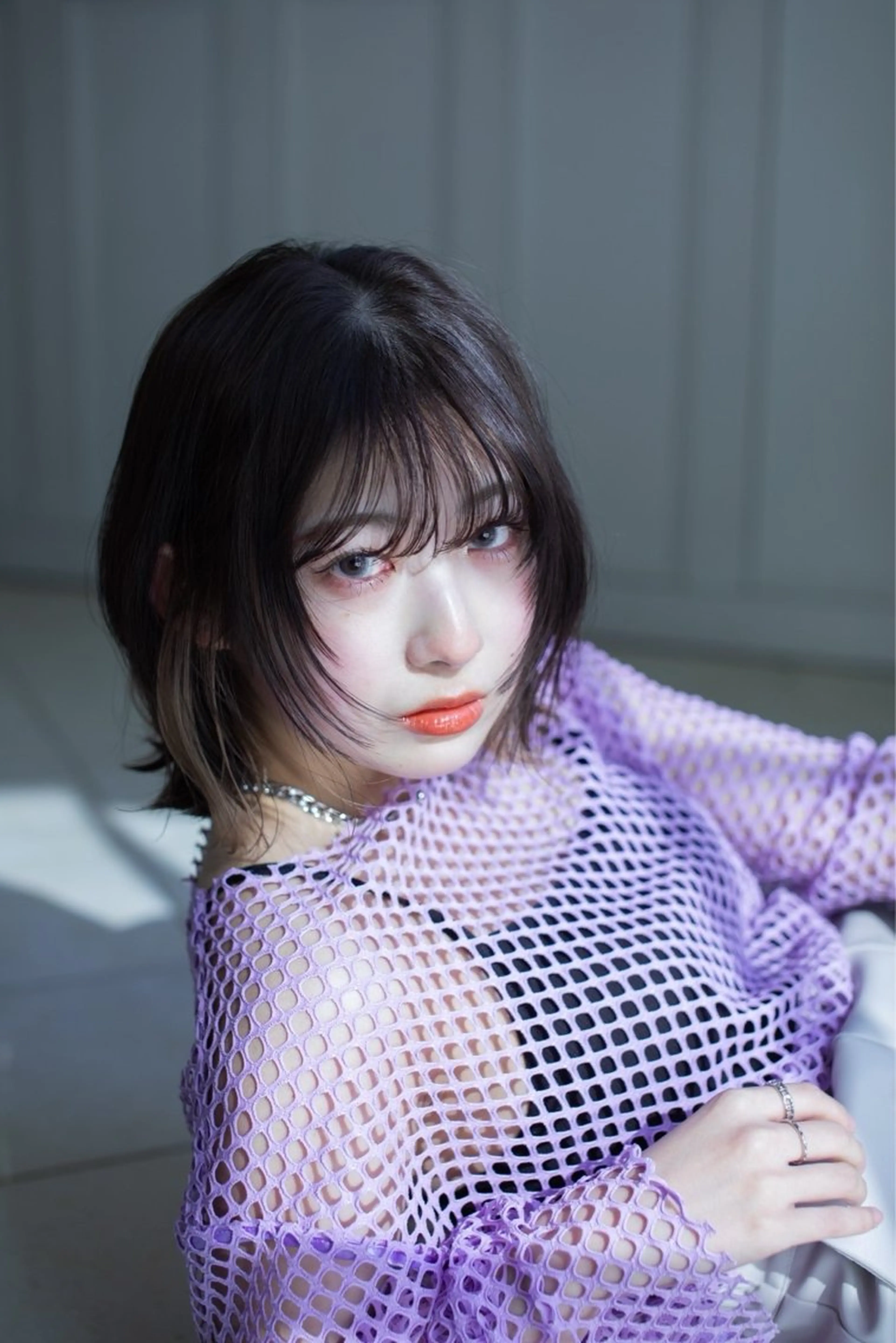 ミディアム ヘアカラー 吉田 眞のヘアスタイル