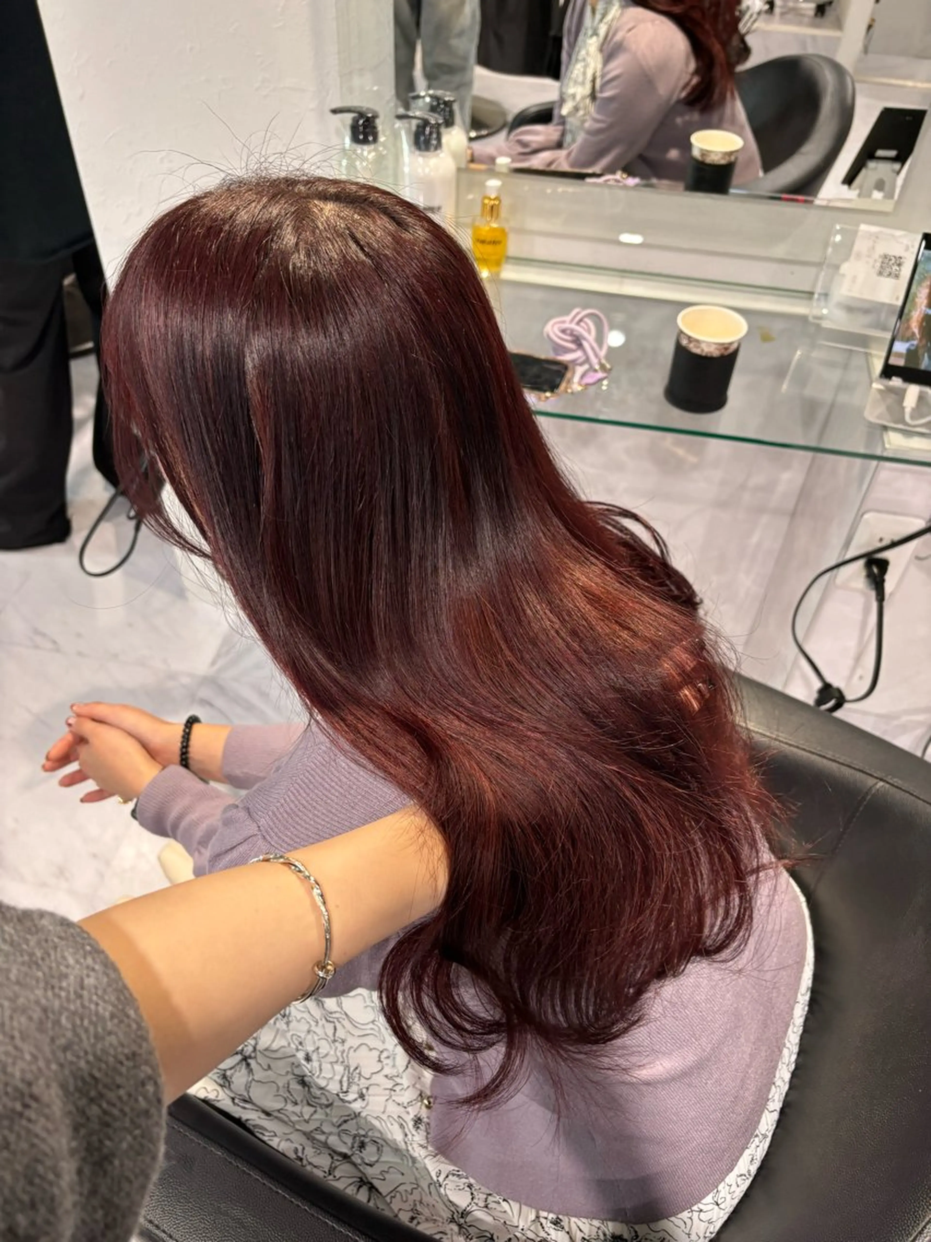 ロング カラー 表参道♡暗髪^ྀི 艶カラー♡アユミのヘアスタイル